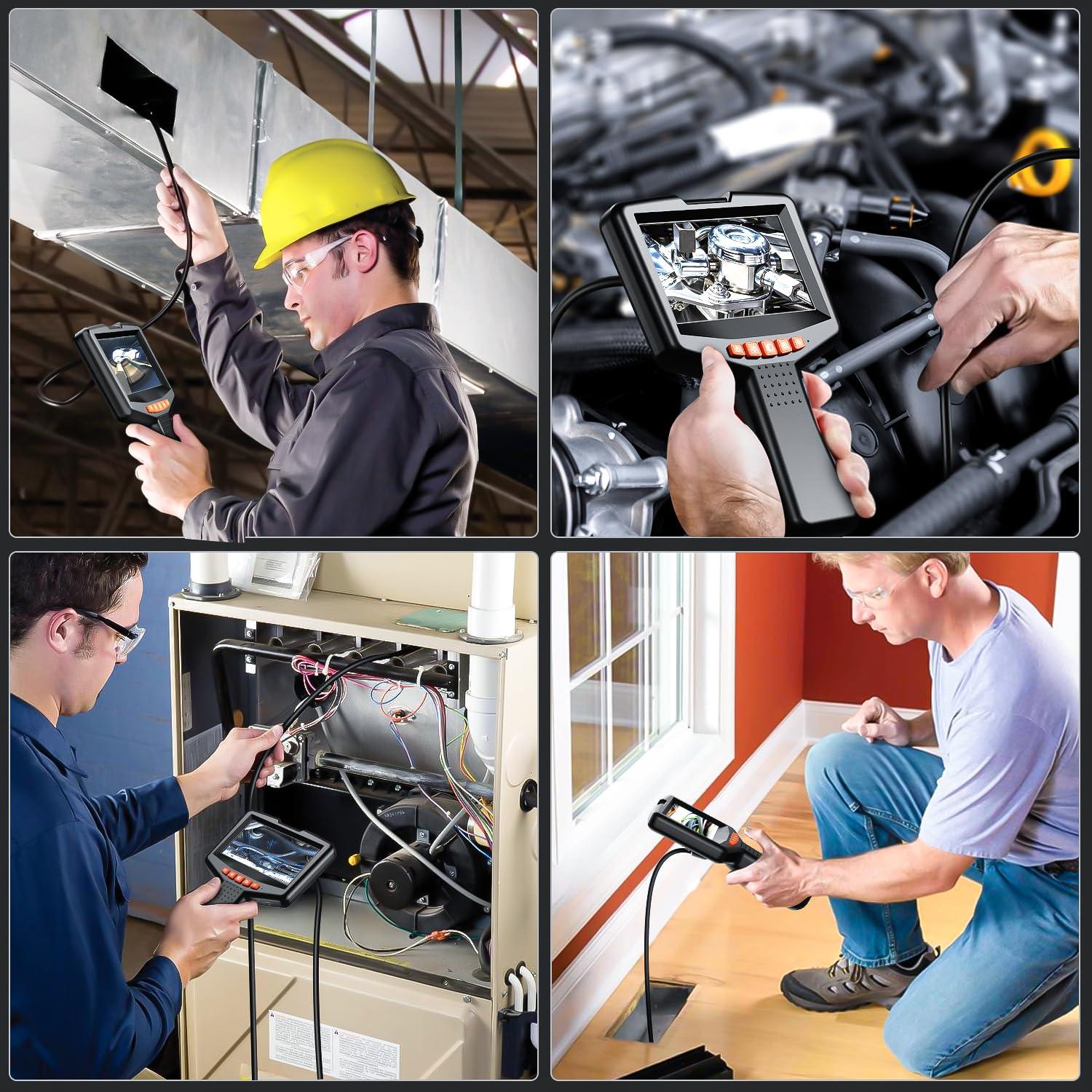 Cámara Endoscópica TGJOR 4.3" 1080P con Luz y Sonda de 5m