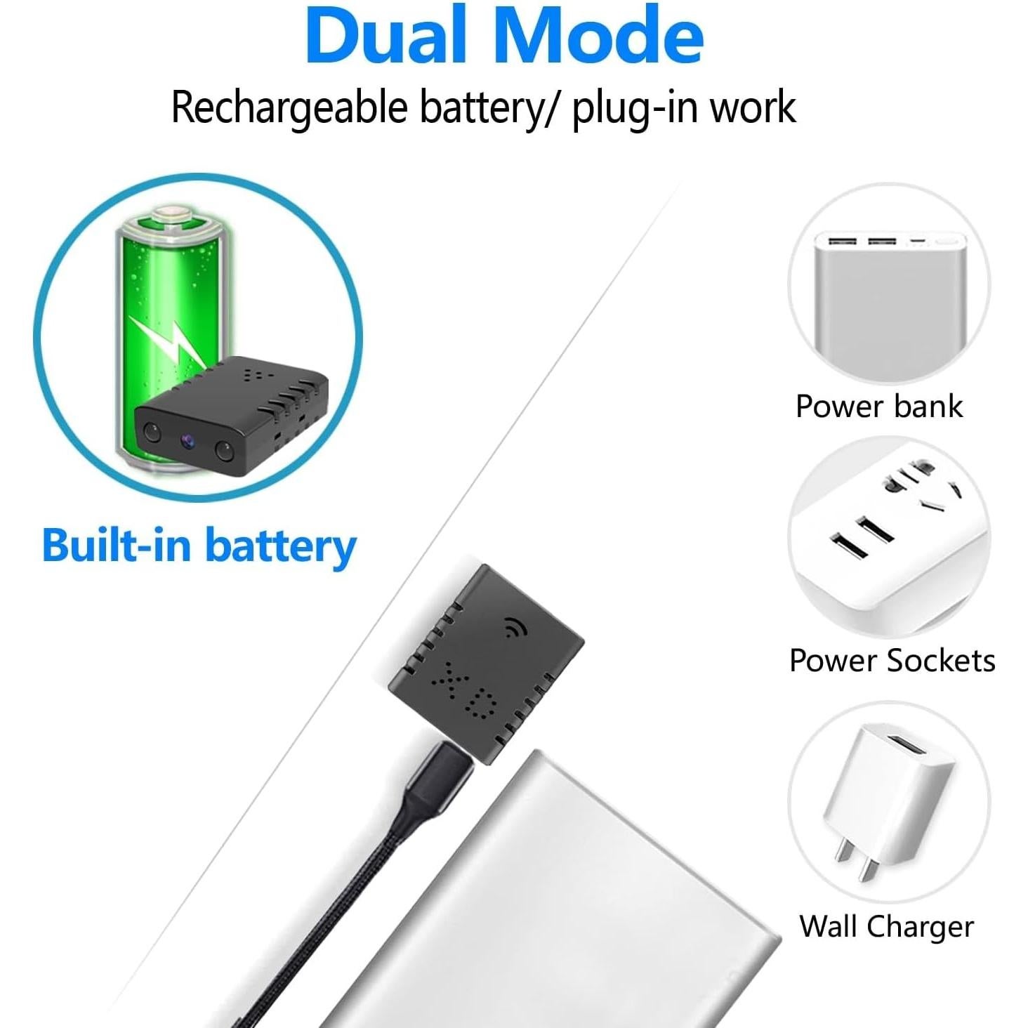 Cámara Oculta Inalámbrica HD 1080P XDWIFI - Visión Nocturna