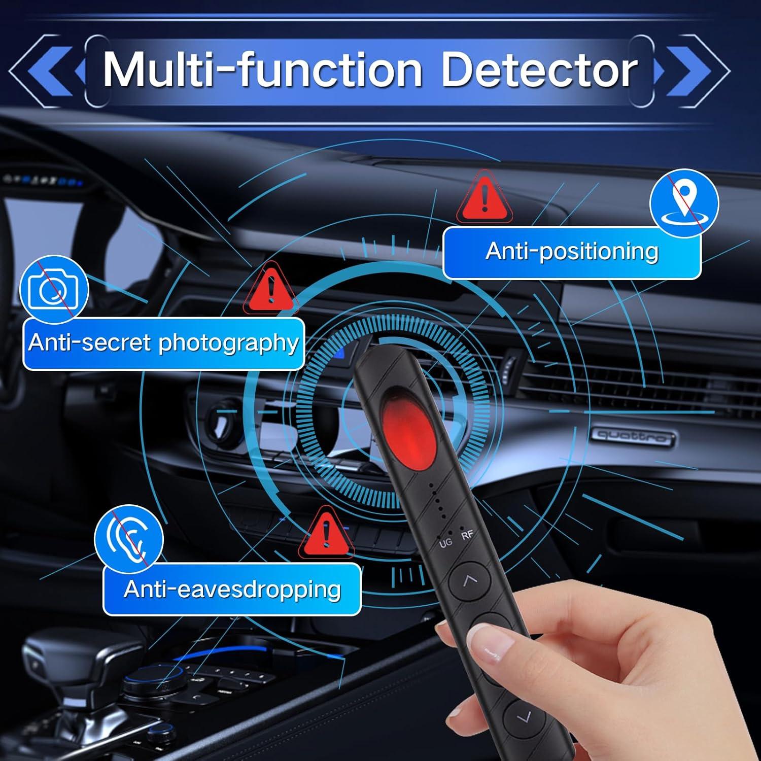 Detector de cámaras ocultas AiLuce portátil 5 niveles sensibilidad