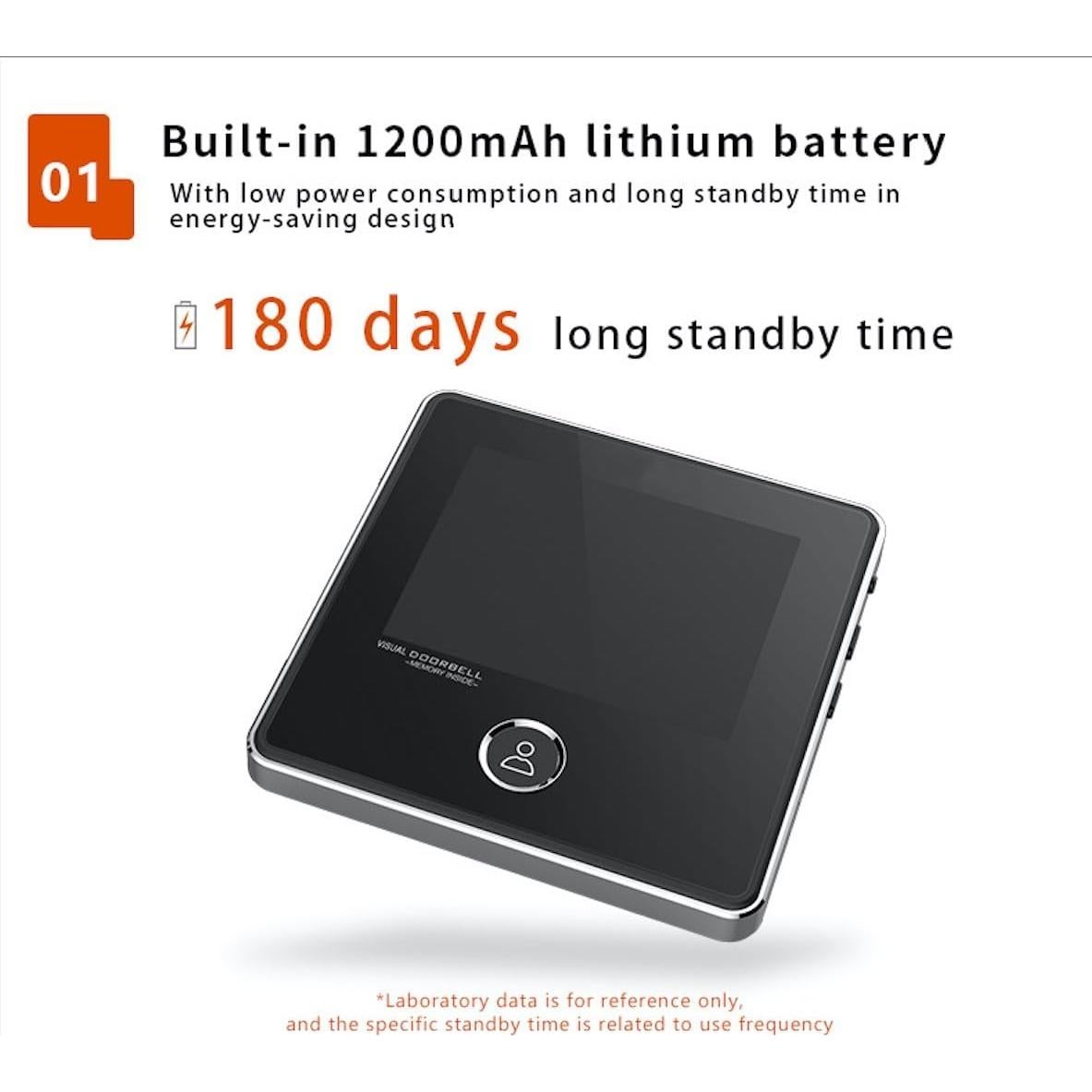 Visor de Puerta Digital 3" Digitsea con Batería 1200mAh