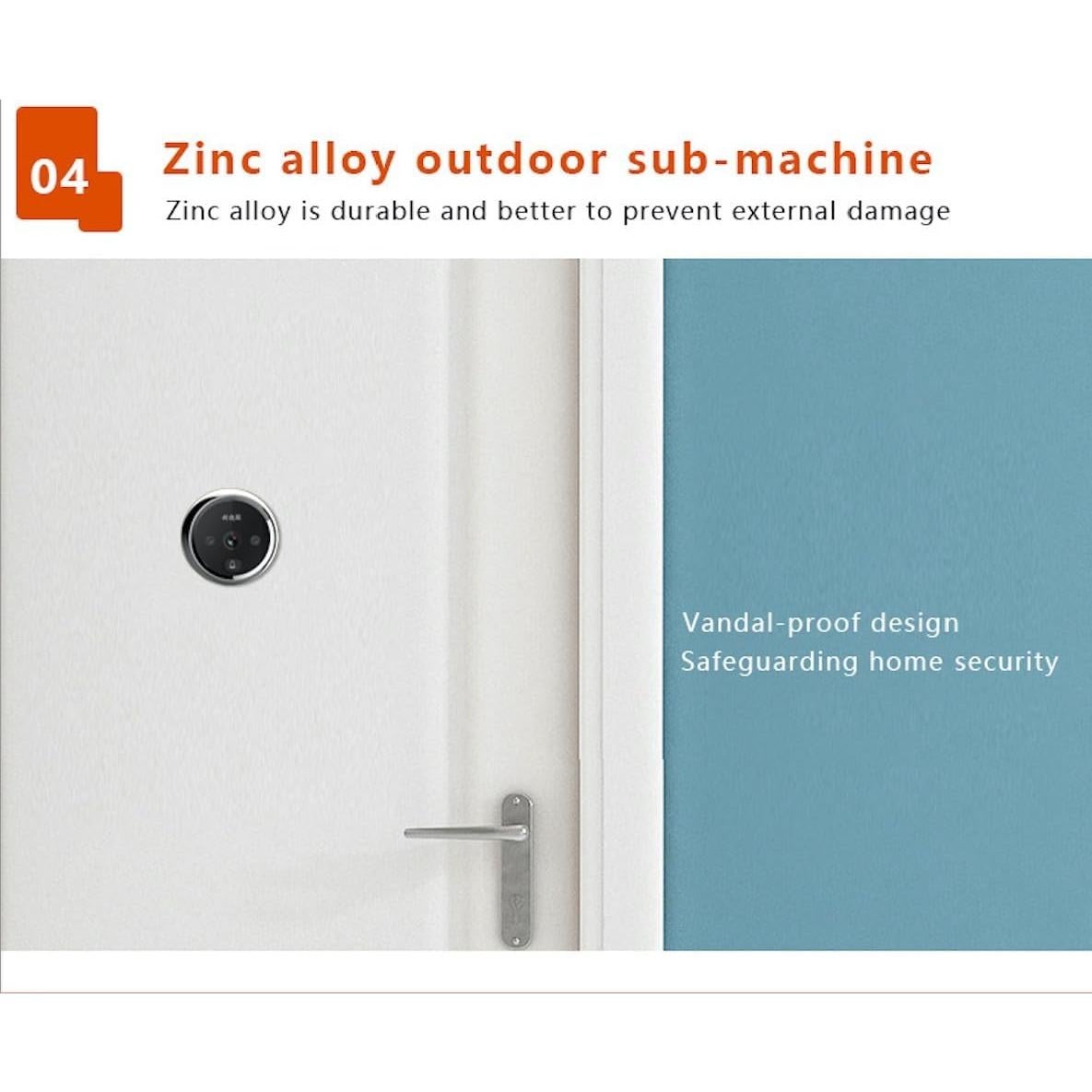 Visor de Puerta Digital 3" Digitsea con Batería 1200mAh