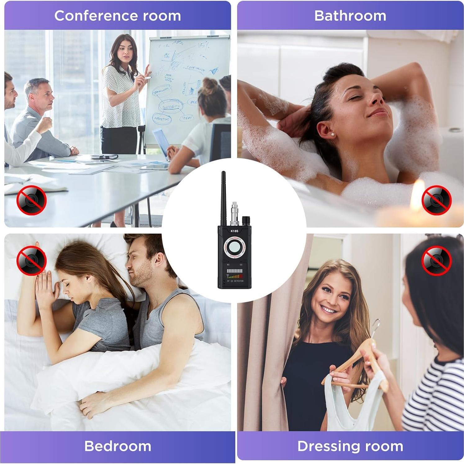 Detector de Cámara Oculta AREDAN Geek con Antenas Duales