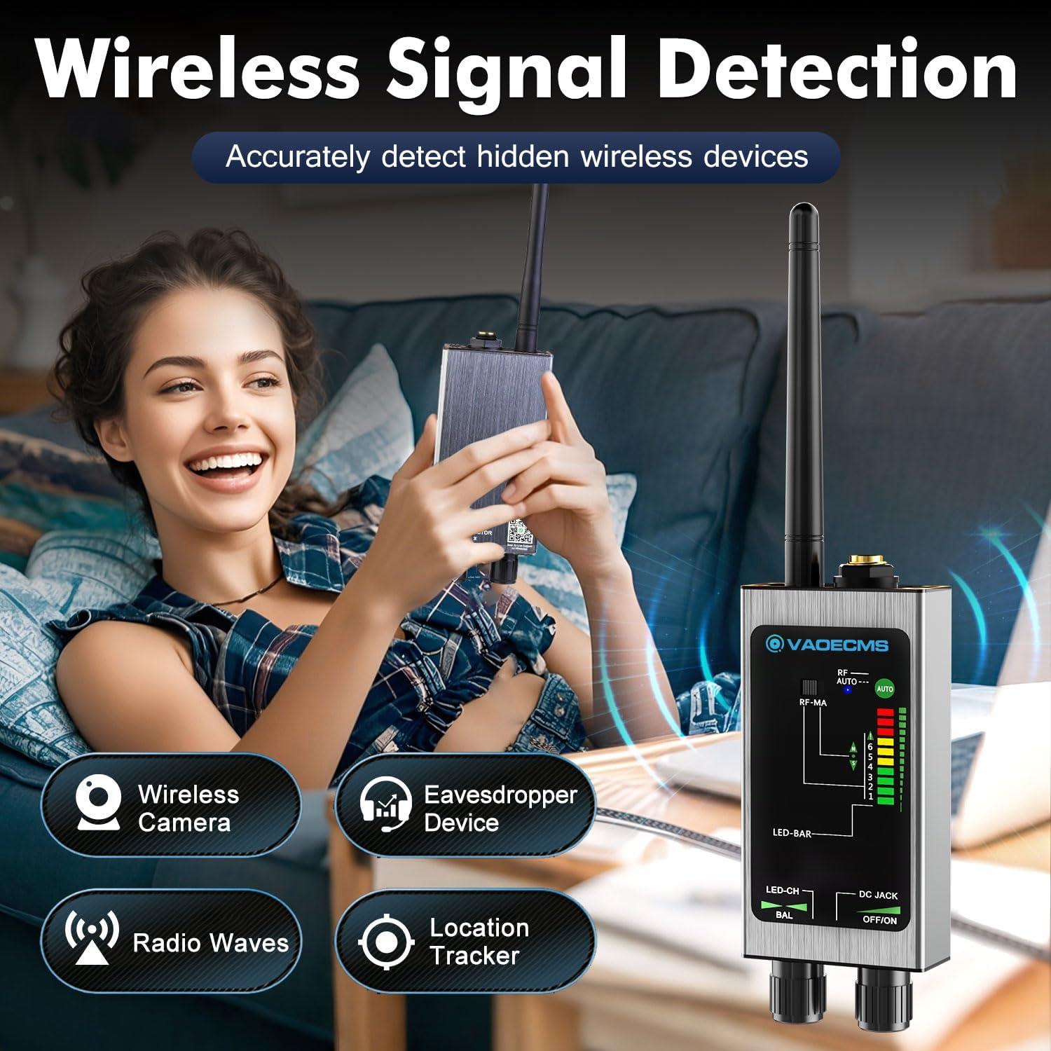 Detector de Cámaras Ocultas VAOECMS SK-618 Portátil 175g