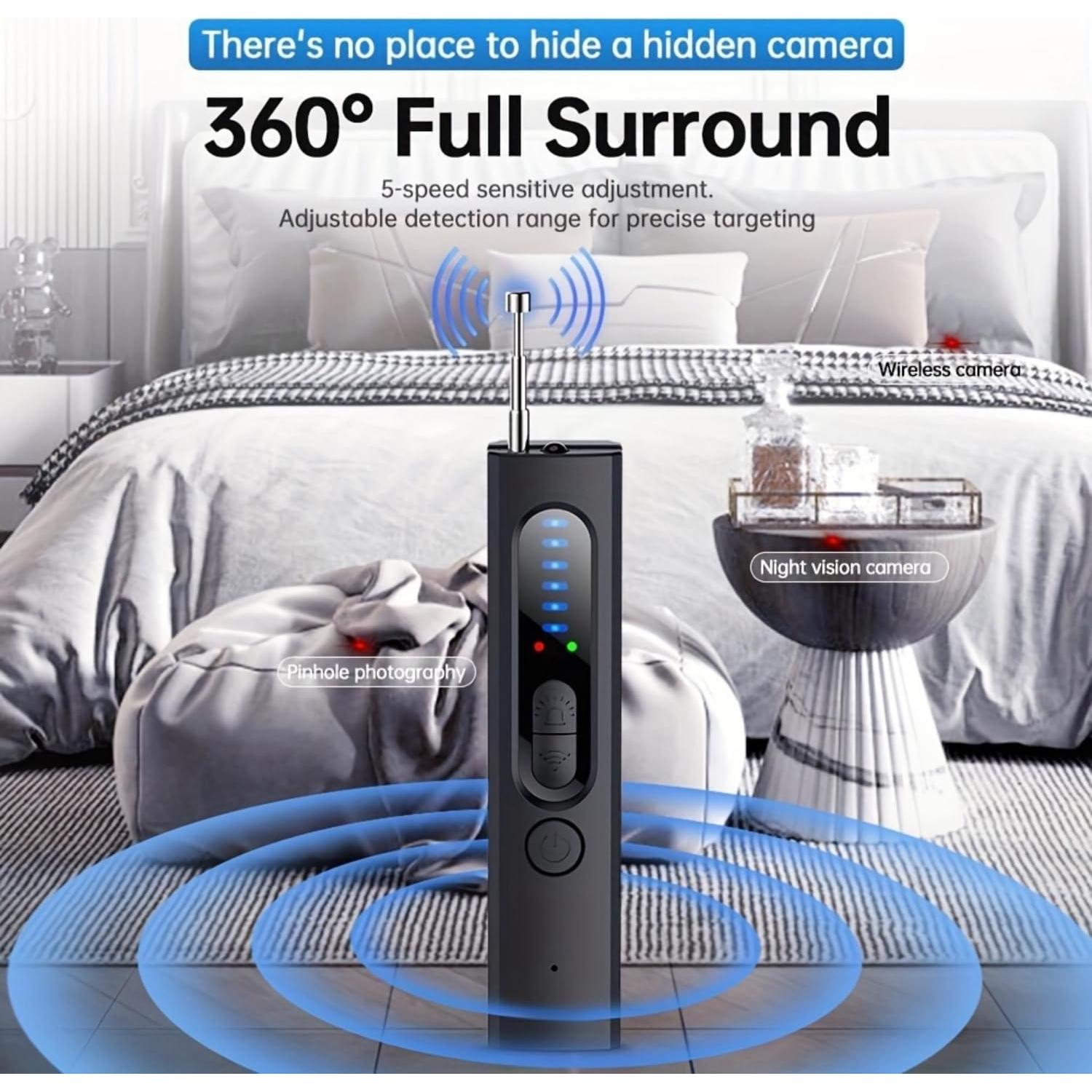 Detector de Cámaras Ocultas Hypefinity, 5 Niveles de Sensibilidad
