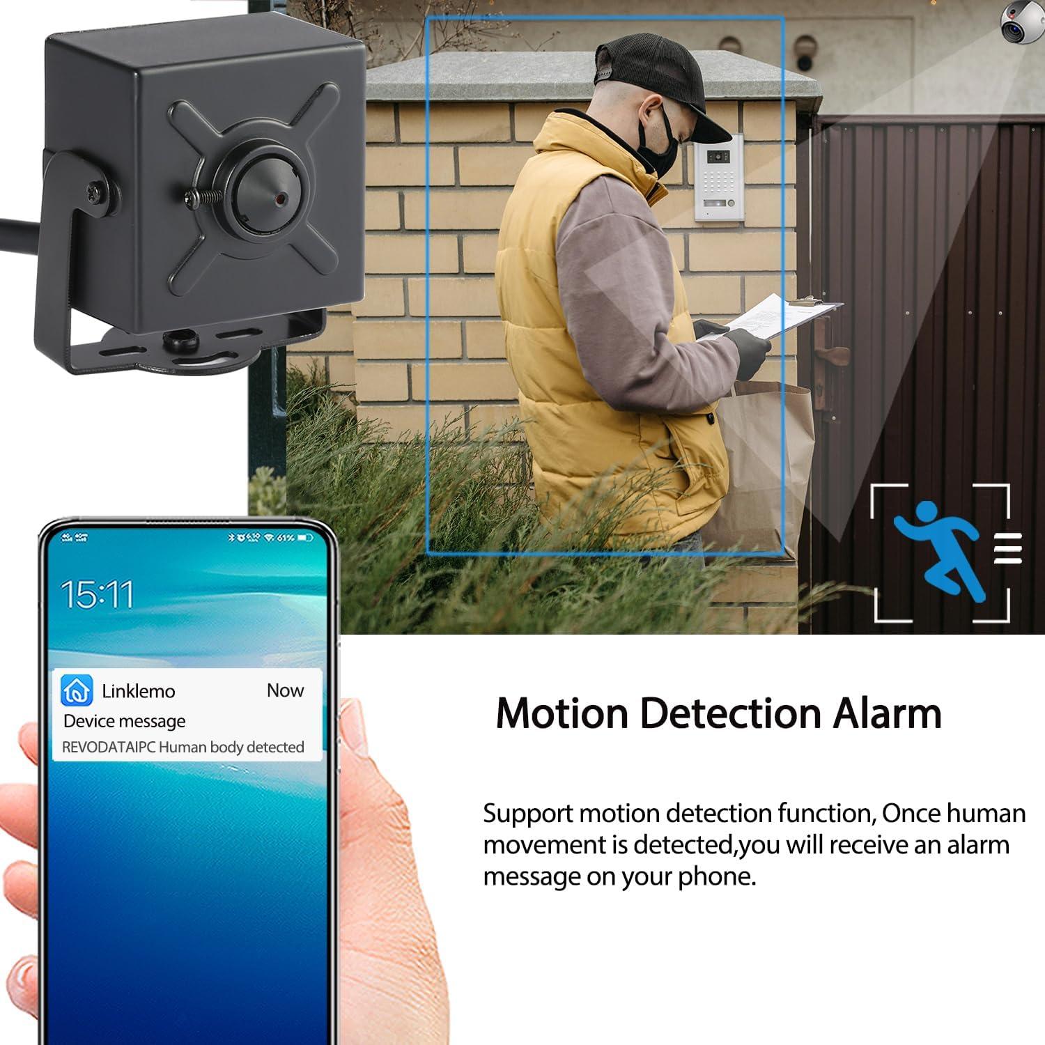 Cámara de Seguridad IP Mini 8MP H.265 REVODATA I706-2-P-HS82