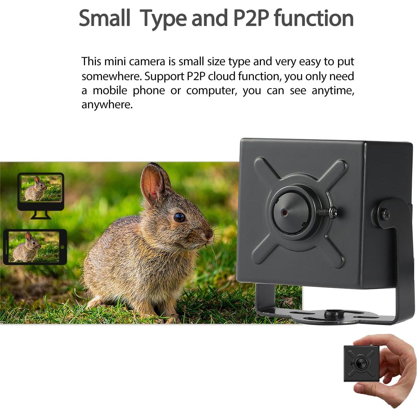 Cámara de Seguridad IP Mini 8MP H.265 REVODATA I706-2-P-HS82