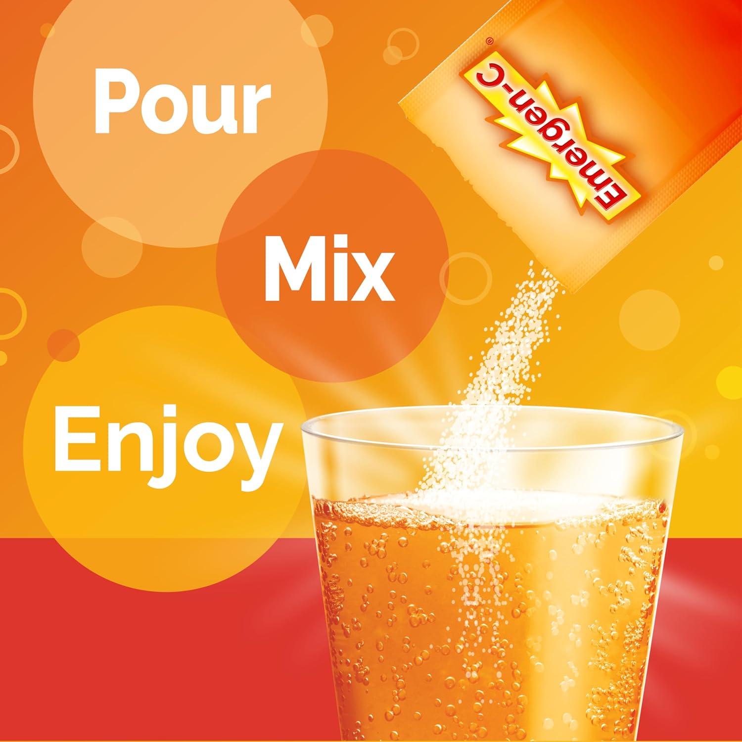 Emergen-C Polvo de Vitamina C 1000mg Sabor Naranja 90 Porciones