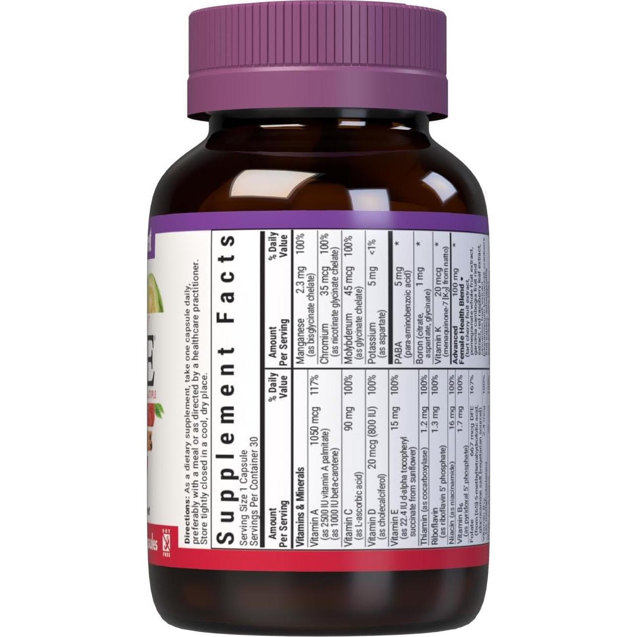 Multivitamínico Orgánico para Mujeres Bluebonnet 30 Cápsulas