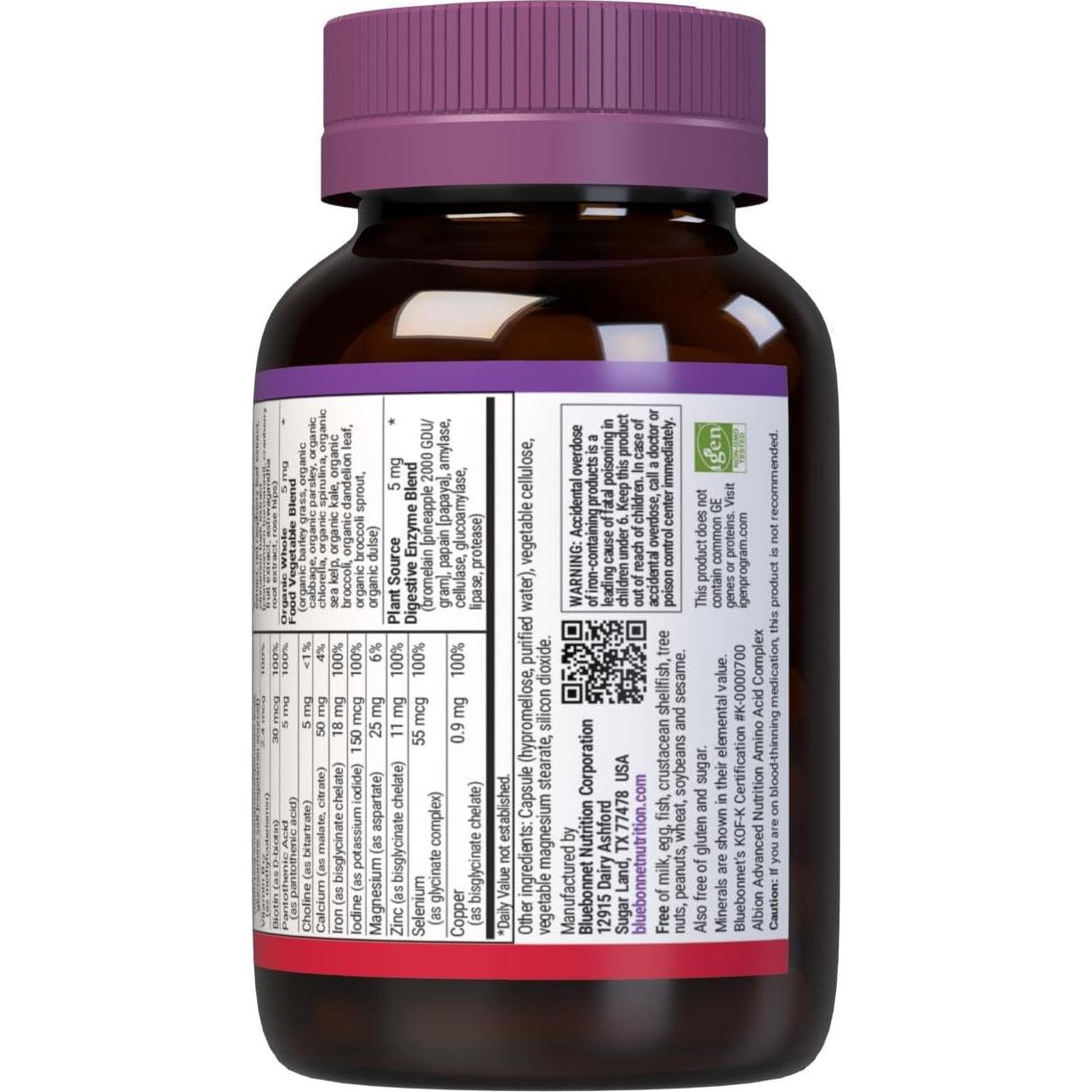 Multivitamínico Orgánico para Mujeres Bluebonnet 30 Cápsulas