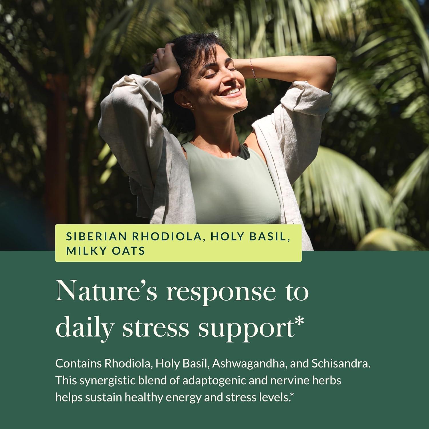 Suplemento Herbal Gaia Herbs Salud Adrenal 60 Cápsulas Veganas