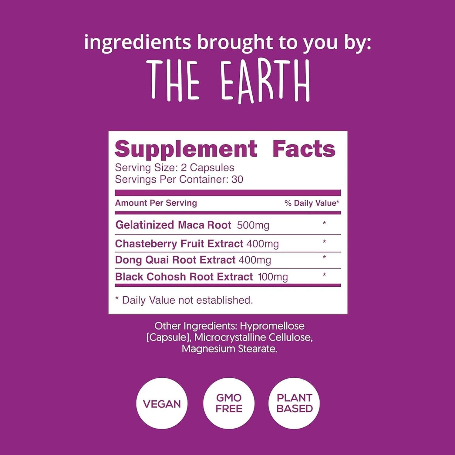 Suplemento Equilibrio Hormonal Happy Healthy Hippie 60 Cápsulas