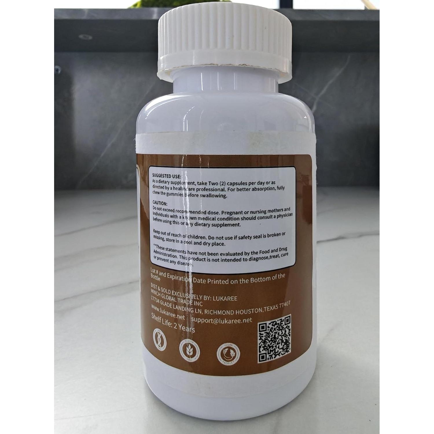 Suplemento de Cortisol 10-en-1 Lukaree 60 Cápsulas Veganas