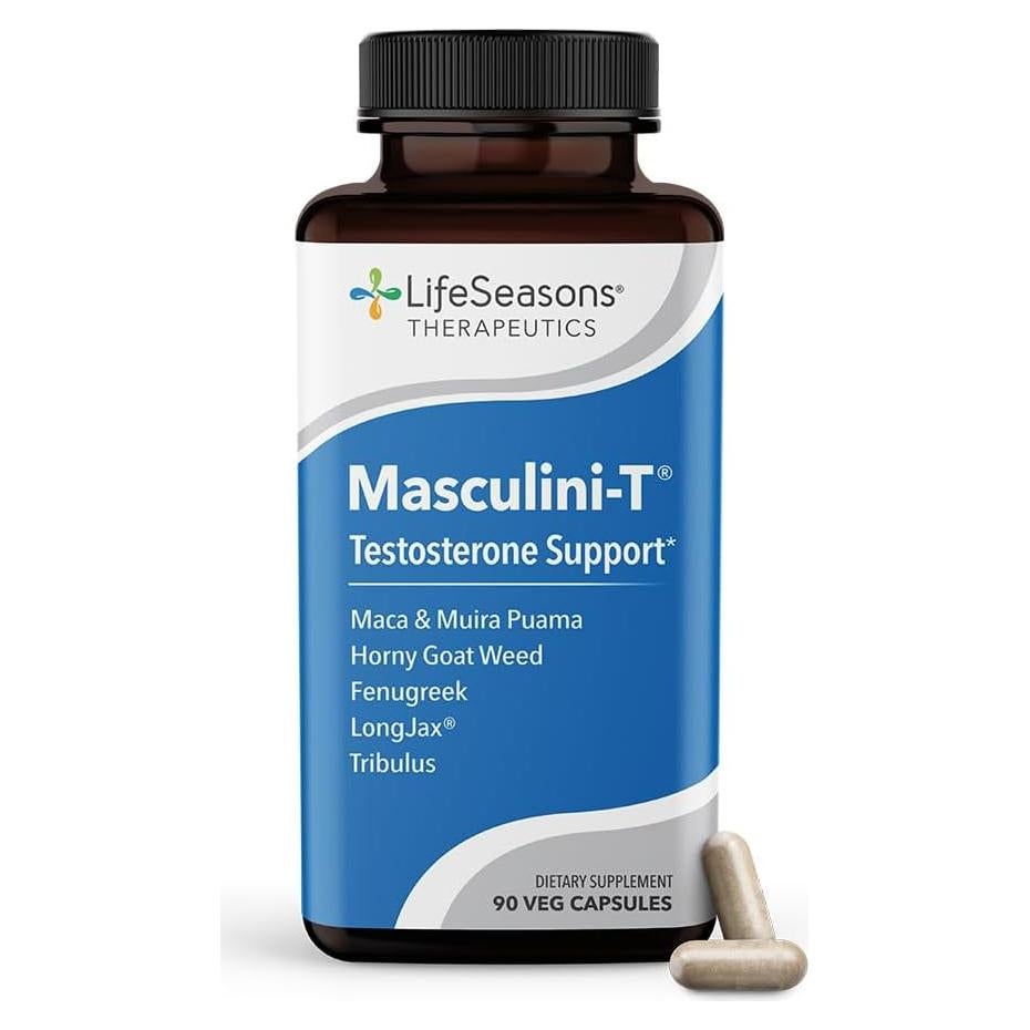 LifeSeasons Masculini-T - Suplemento Testosterona 90 Cápsulas