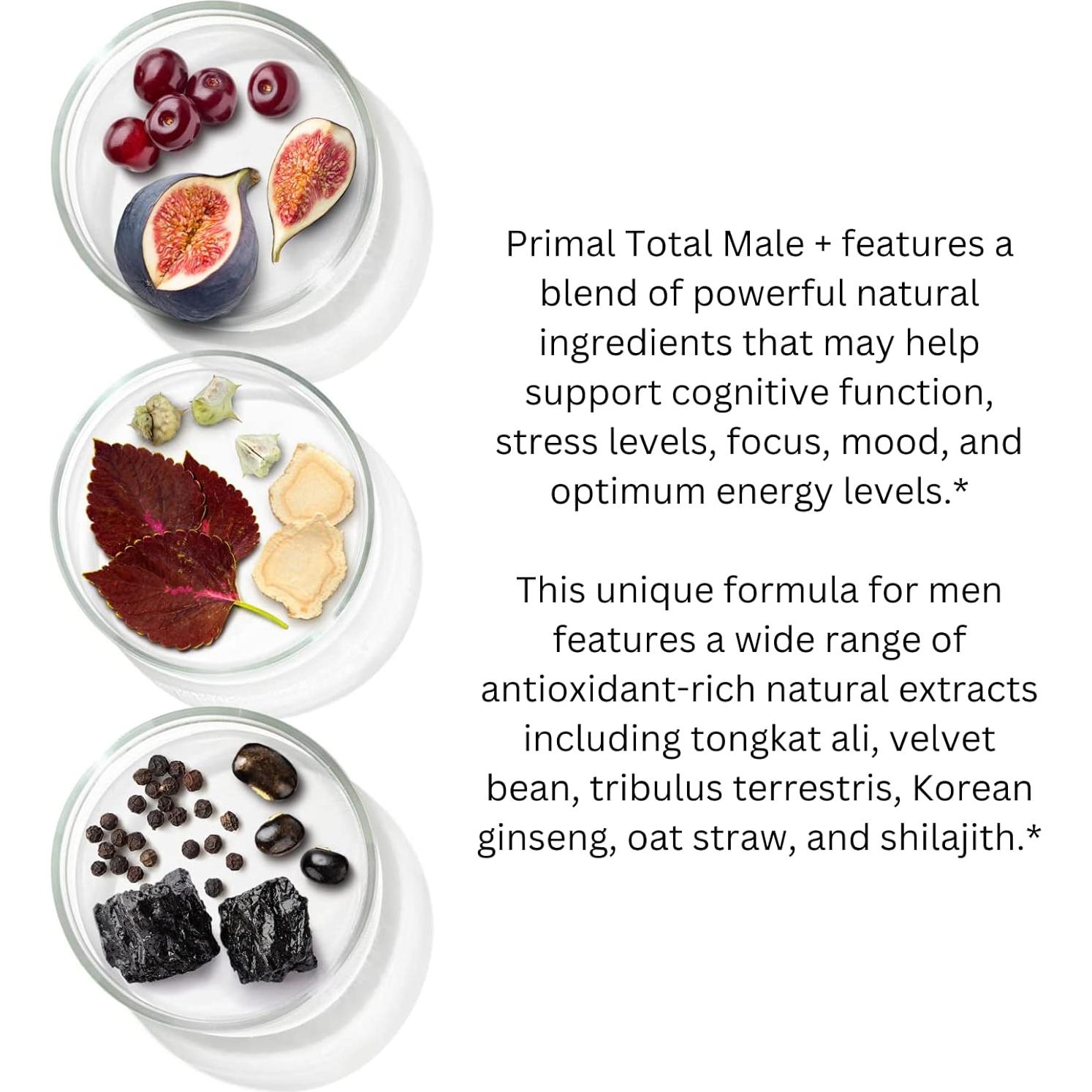 Multivitamina Primal Harvest Total Male+ para Hombres 90 Cápsulas