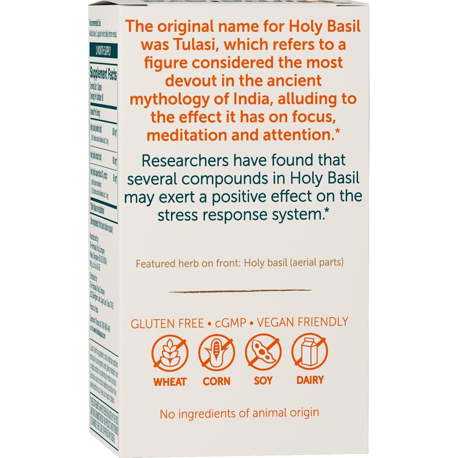 Suplemento Herbal Albahaca Sagrada Himalaya Tulsi 720 mg 60 Cápsulas