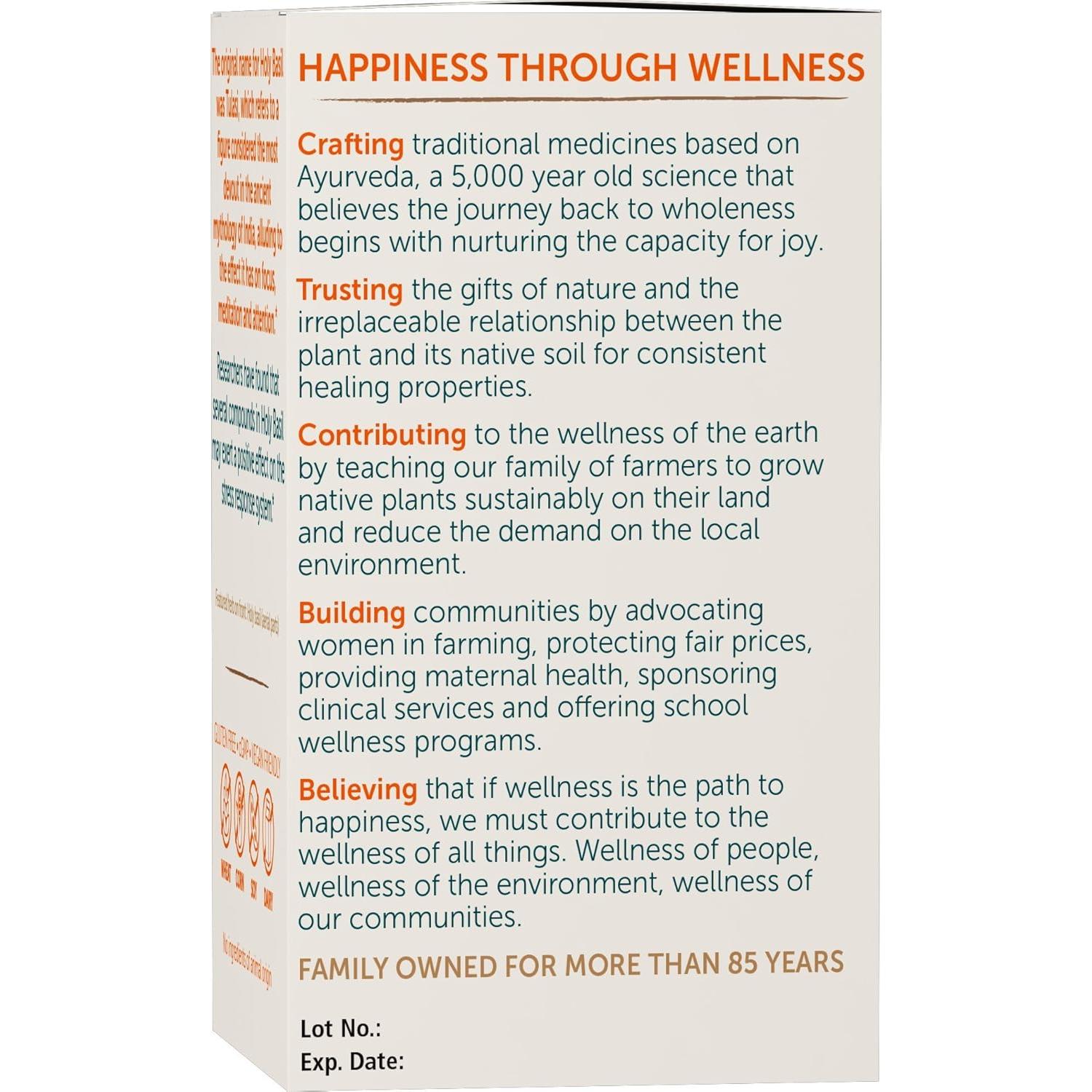 Suplemento Herbal Albahaca Sagrada Himalaya Tulsi 720 mg 60 Cápsulas