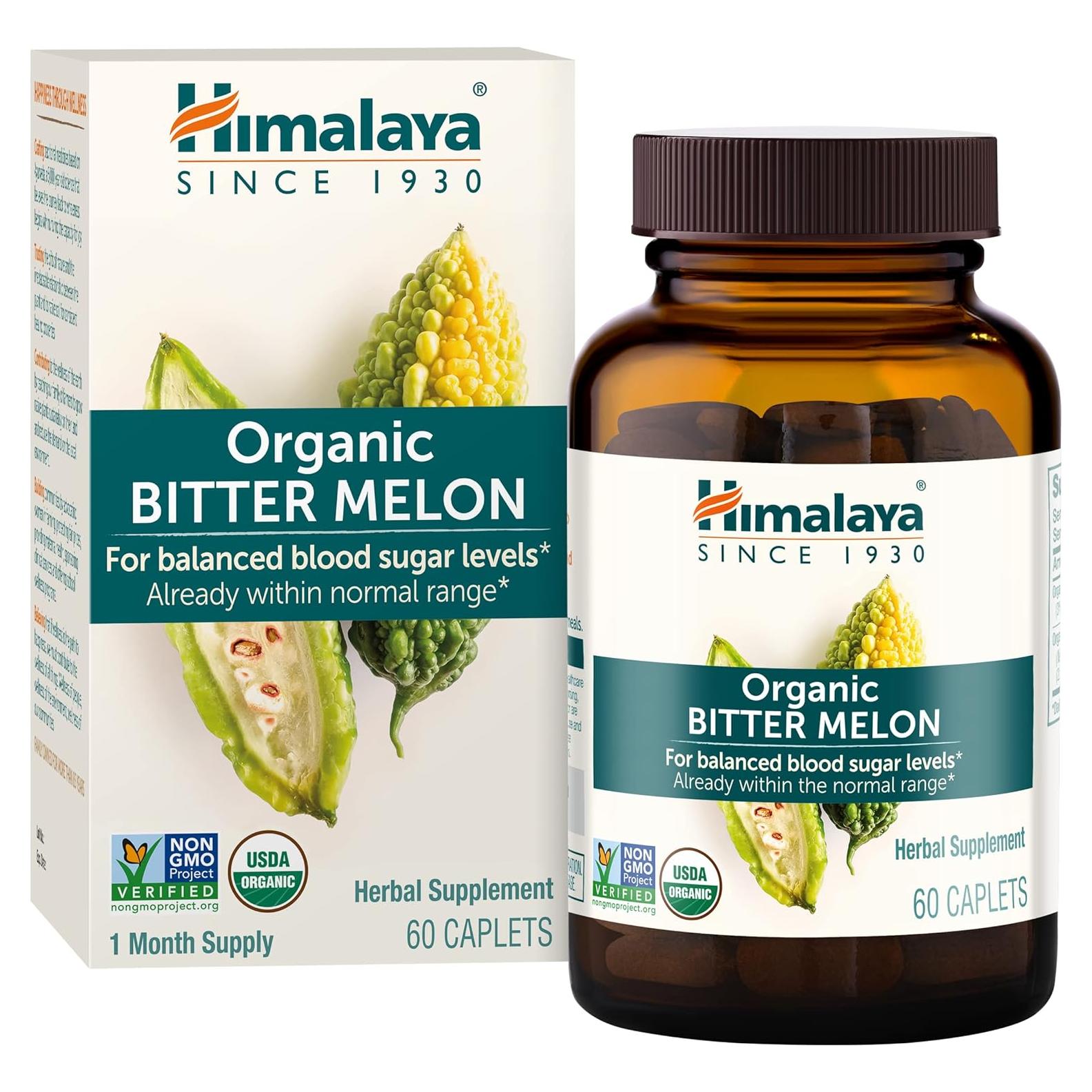 Melón Amargo Orgánico Himalaya 660 mg 60 Tabletas Suplemento