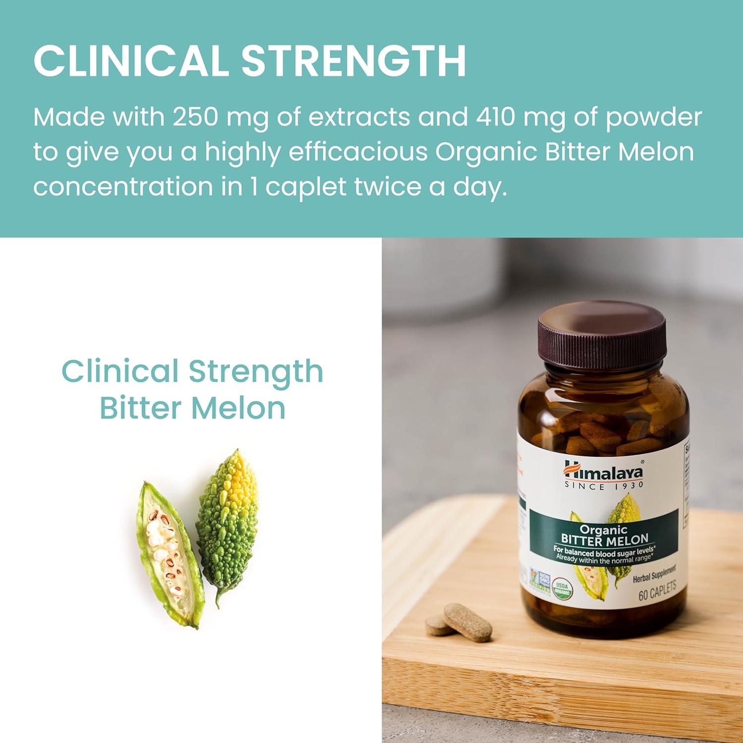 Melón Amargo Orgánico Himalaya 660 mg 60 Tabletas Suplemento