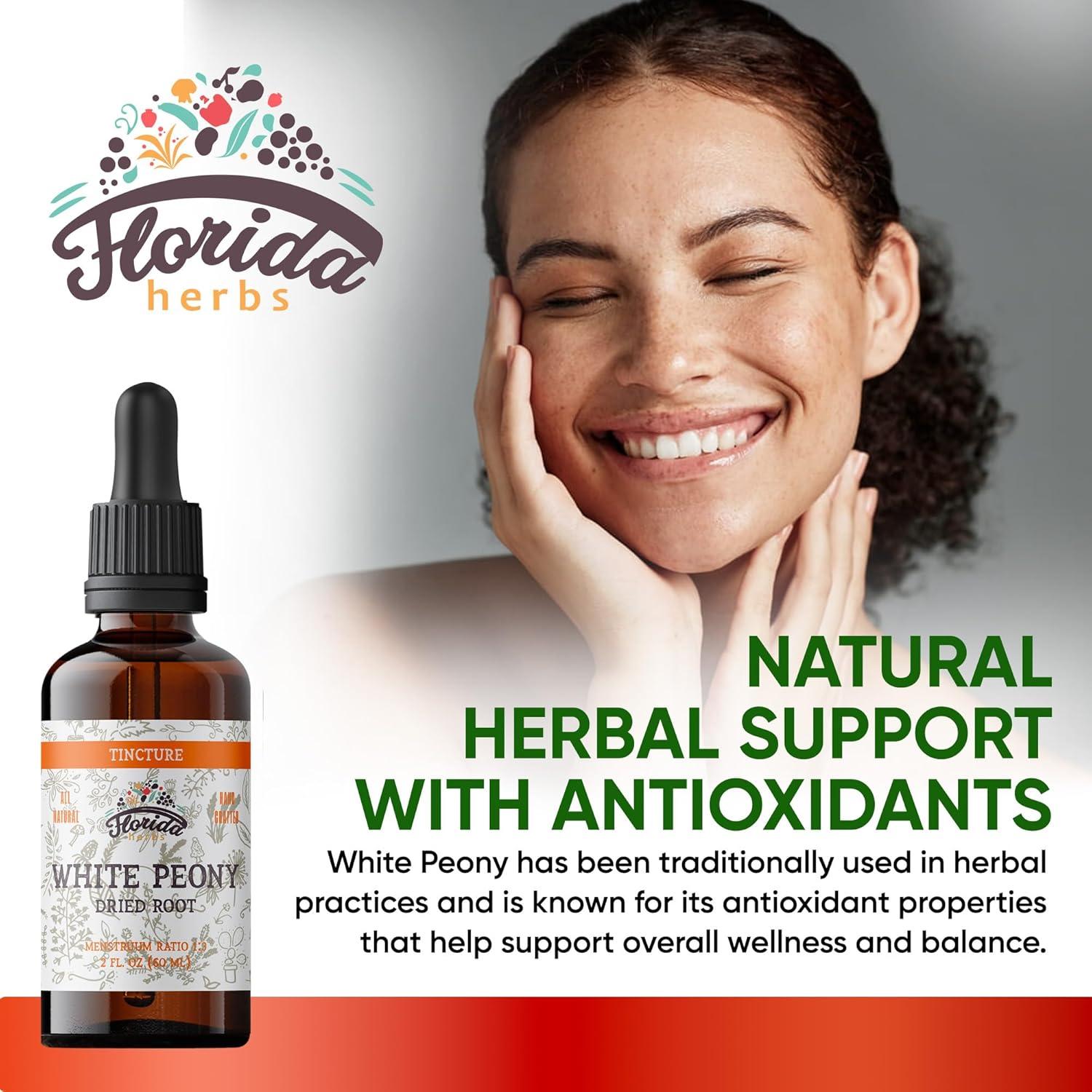 Tintura Orgánica de Peonía Blanca Florida Herbs 59 ml