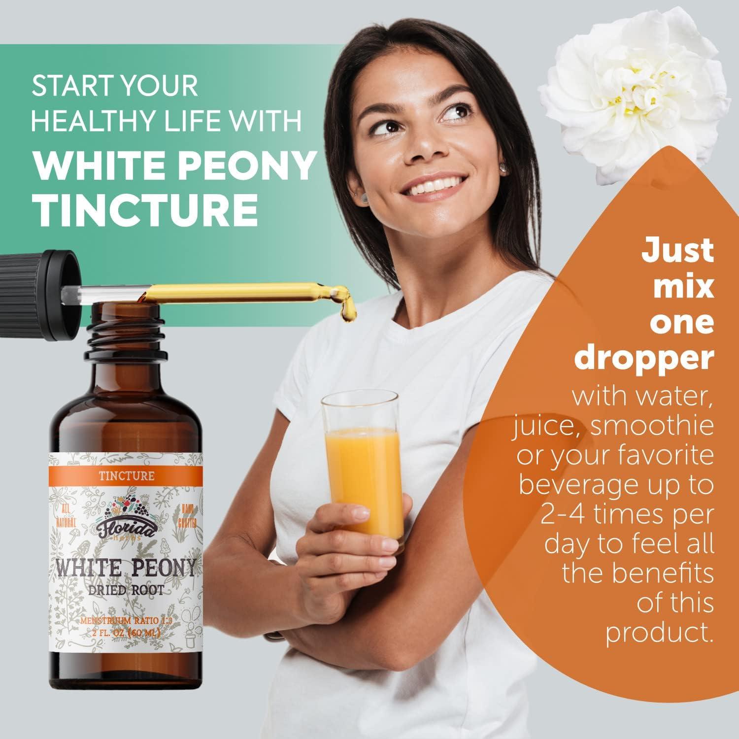 Tintura Orgánica de Peonía Blanca Florida Herbs 59 ml