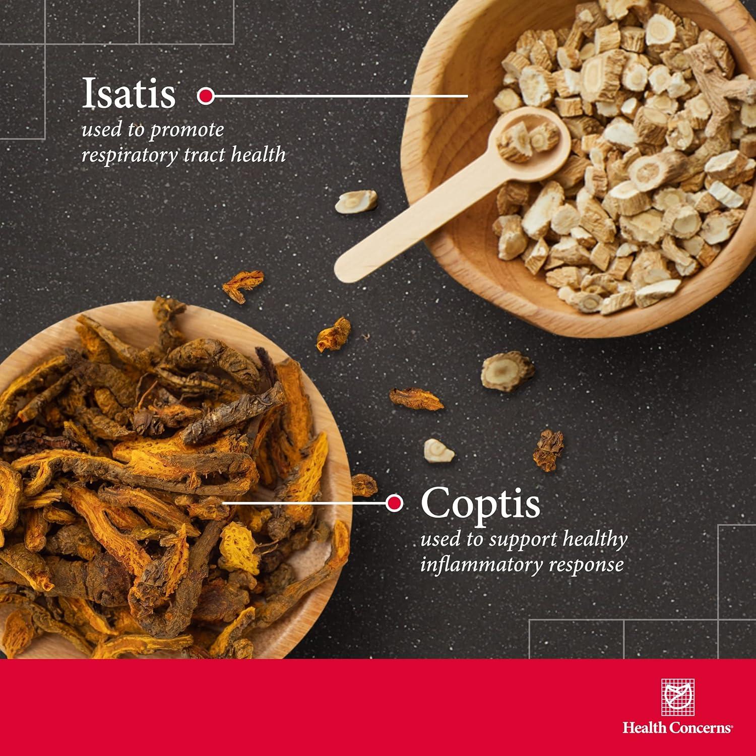 Suplemento Herbal Coptis Purga Fuego Health Concerns - 90 Cápsulas