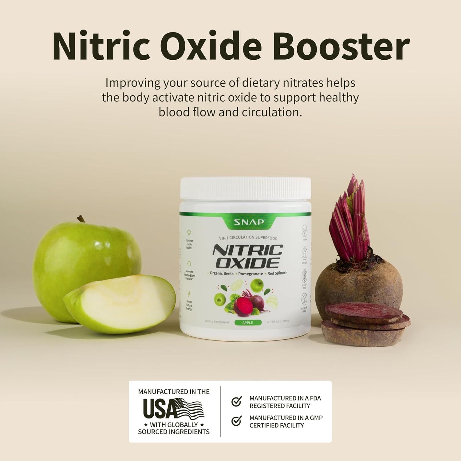 Suplemento de Remolacha Orgánica Snap 250g - Energía y Circulación