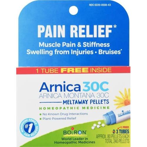 Boiron Arnica Montana 30C - Medicina Homeopática Alivio Muscular 3 Tubos