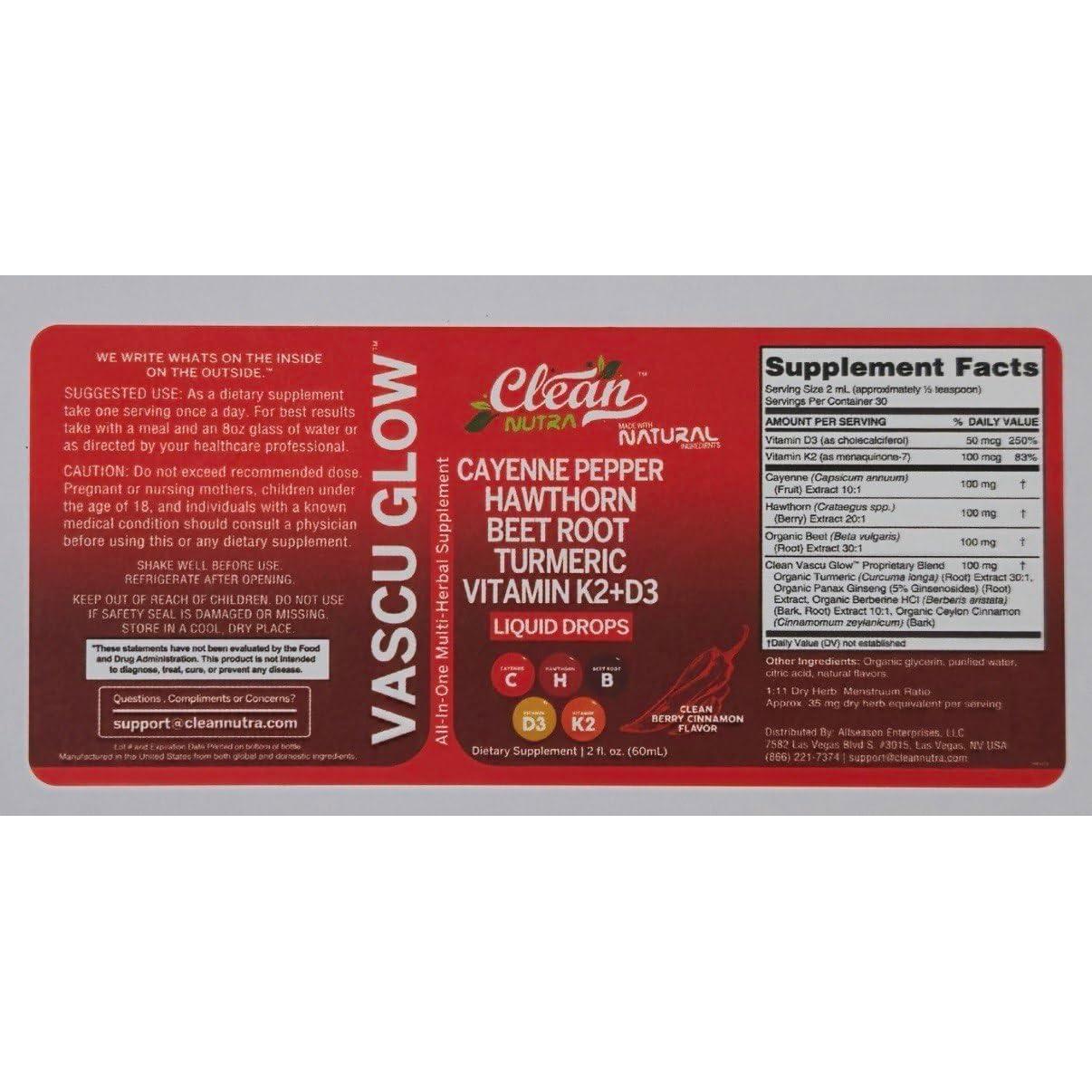 Suplemento Líquido Clean Nutra de Gotas de Pimienta de Cayena 132g