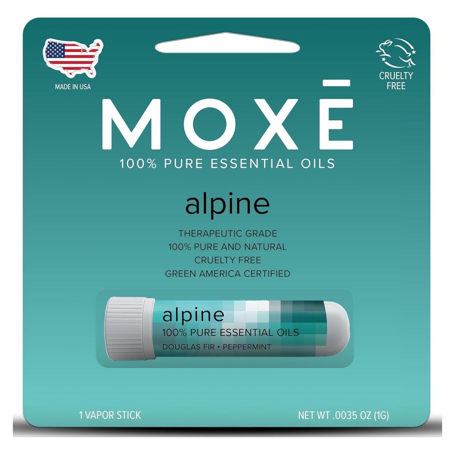 Inhalador Nasal MOXE Alpine 1.48 ml - Aromaterapia Pura