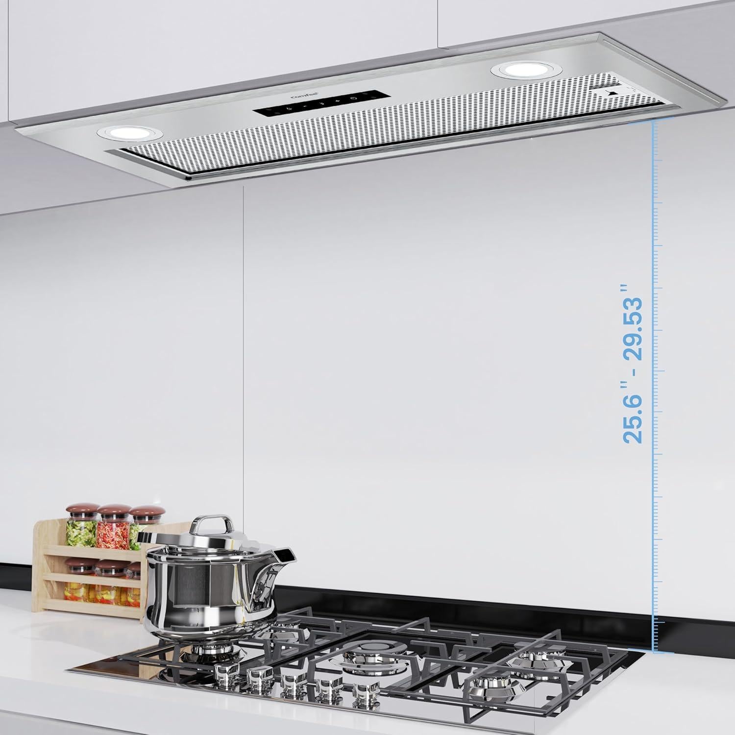 Campana Extractora Comfee 27" Acero Inoxidable 450 CFM Táctil