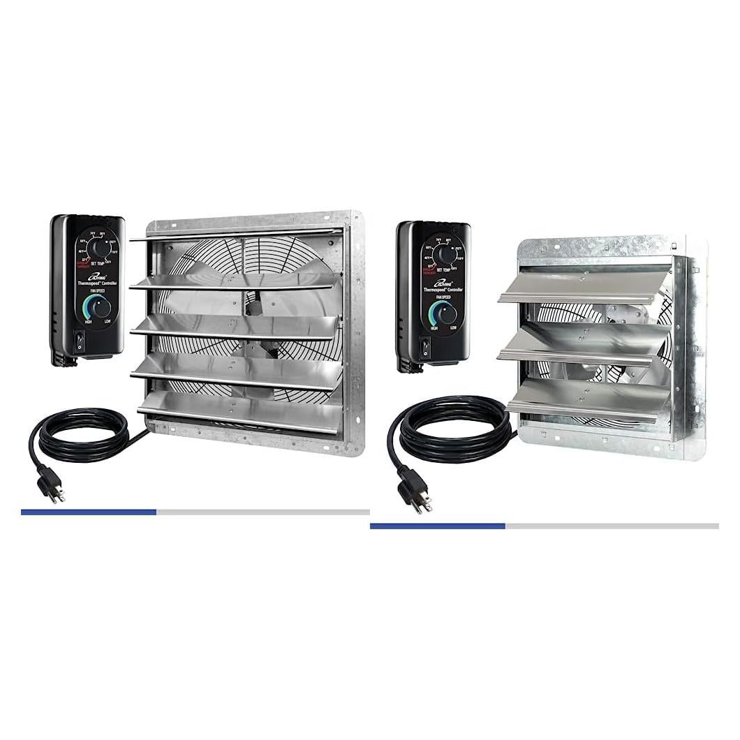 Ventilador de Escape iLiving 18" y 12" Montado en Pared