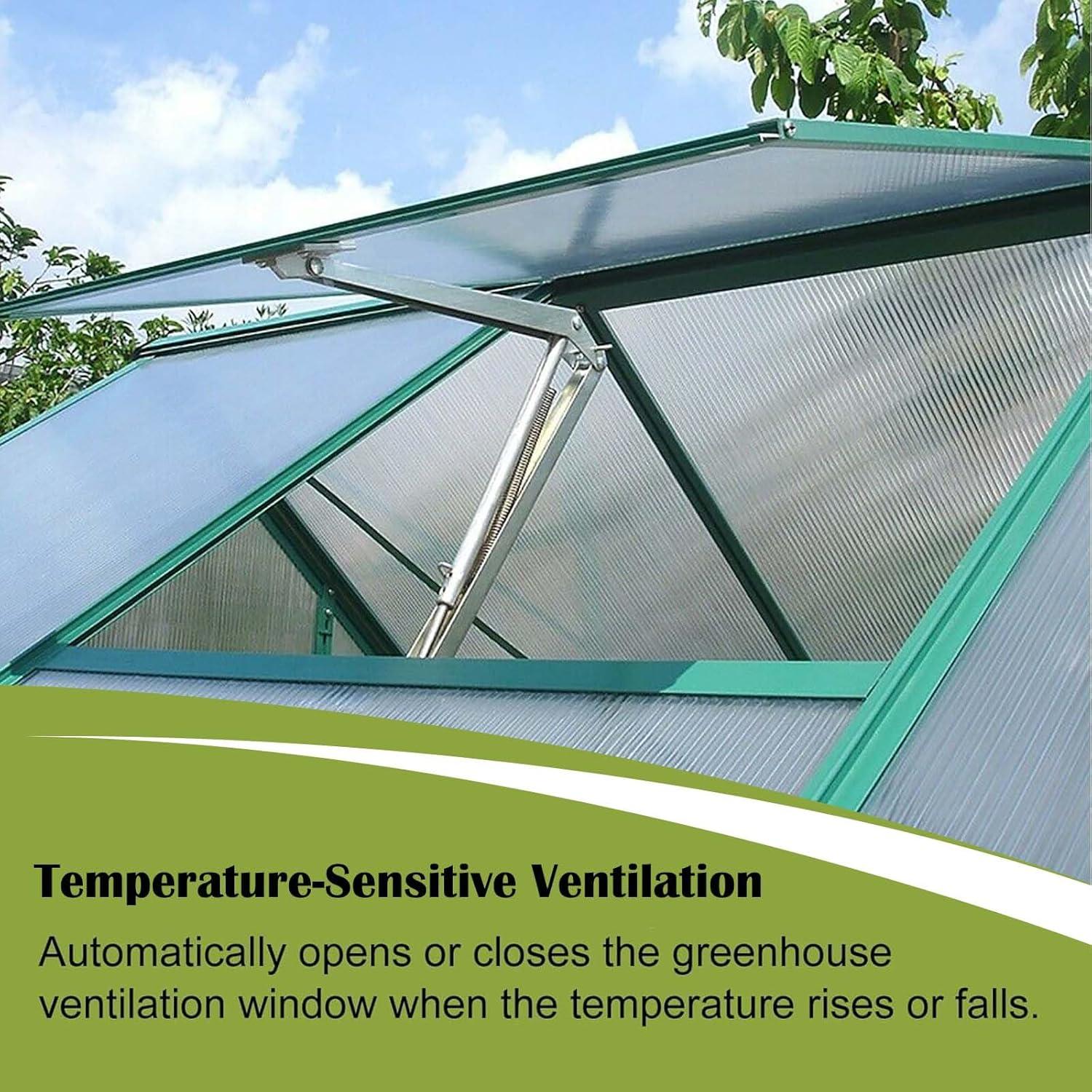 Abridor de Ventana Automático Tawveml 2PCS para Invernadero