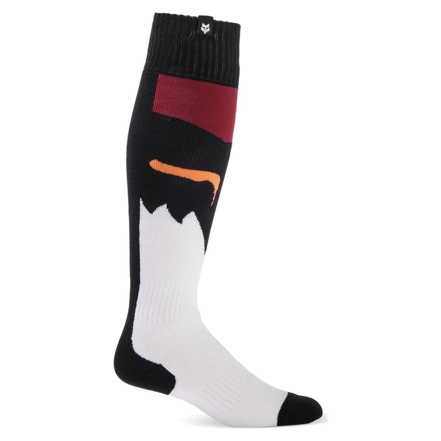 Calcetines Fox Racing 180 Flora Hombre Acolchados Negros