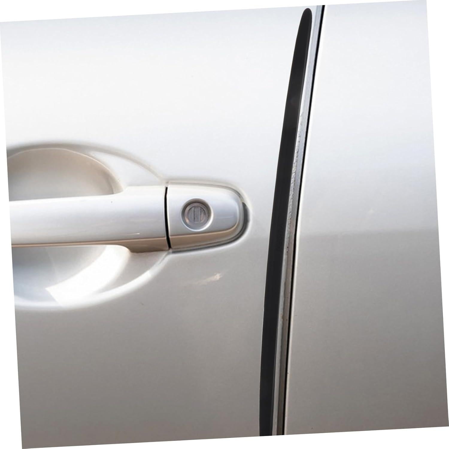 2 Tiras Protectoras de Borde de Puerta de Silicona Genérico Negro