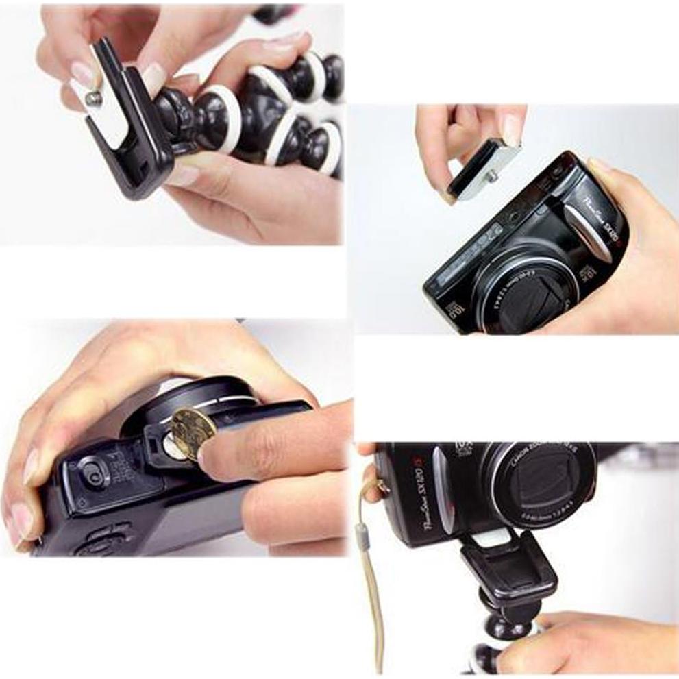 Trípode Flexible Walway para Cámara y Smartphone 26cm Negro