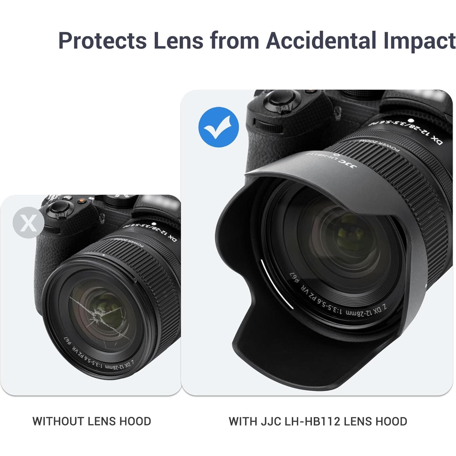 Parasoles JJC para lente Nikon NIKKOR Z 12-28mm F3.5-5.6