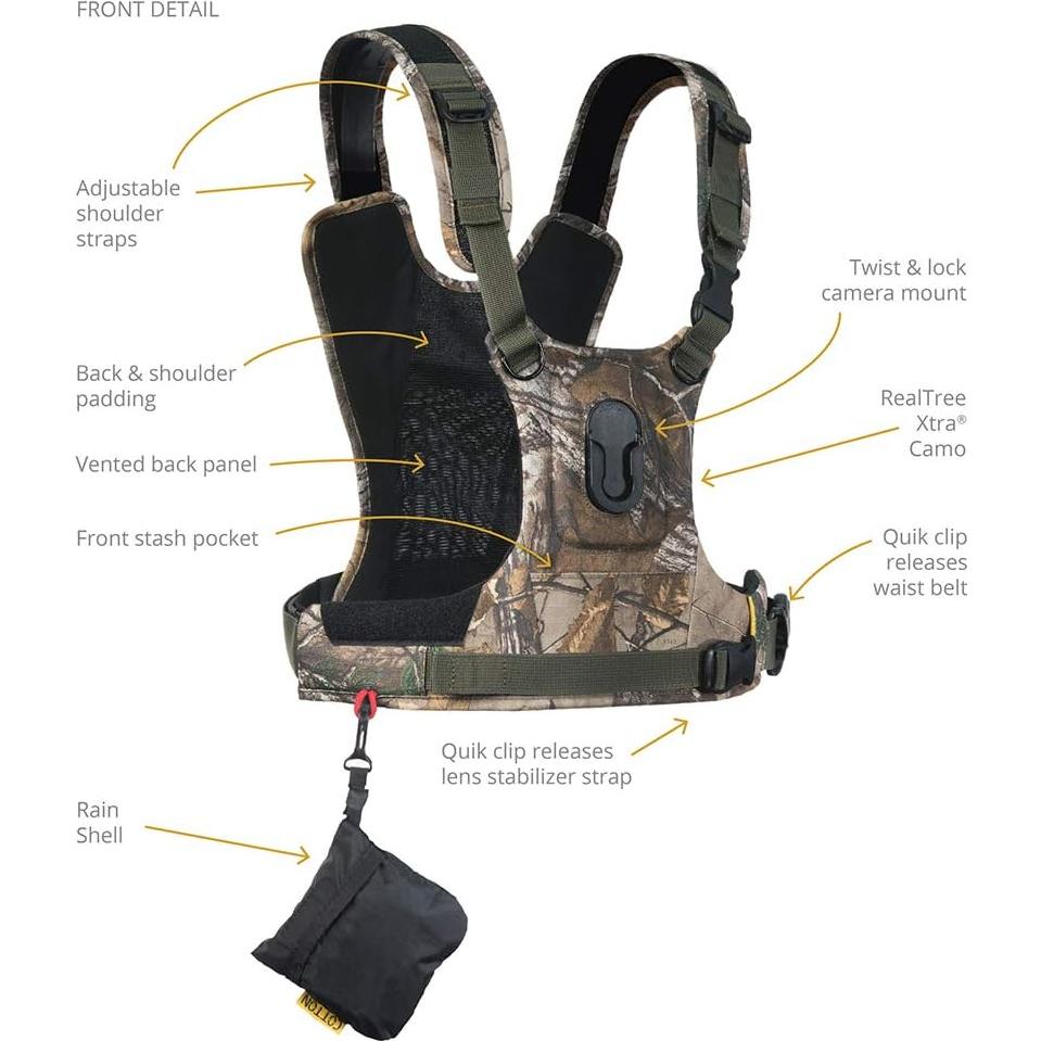 Sistema de Arnés para Cámara Cotton Carrier G3 Camo