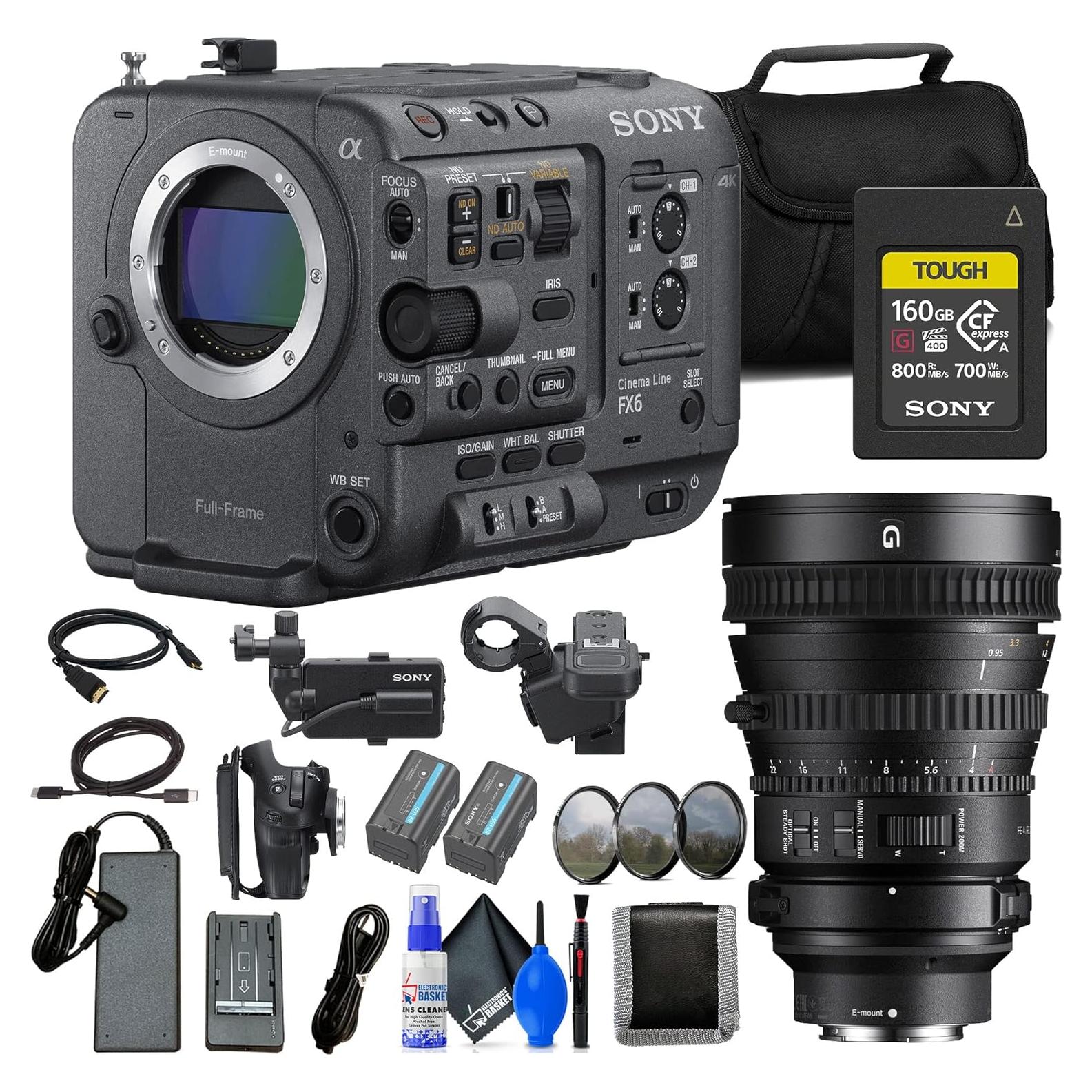 Cámara de Cine Full-Frame Sony FX6 ILME-FX6V + Lente 28-135mm