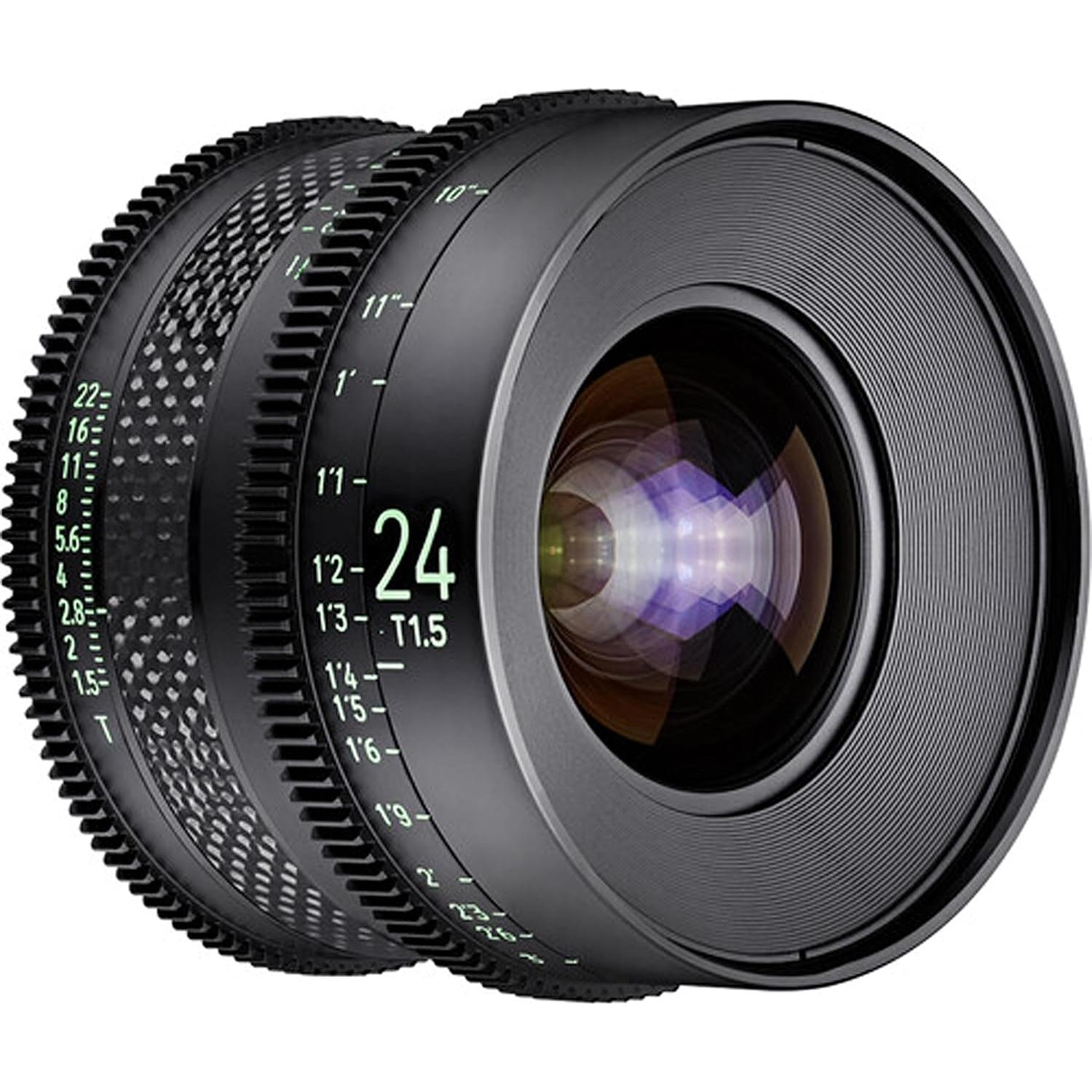 Lente de Cine Rokinon Xeen CF 24mm T1.5 Canon EF + Funda