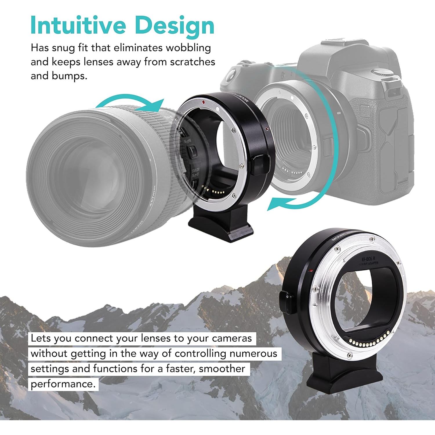 Adaptador de Montura EF-EOS R Foto&Tech para Lentes EF EF-S