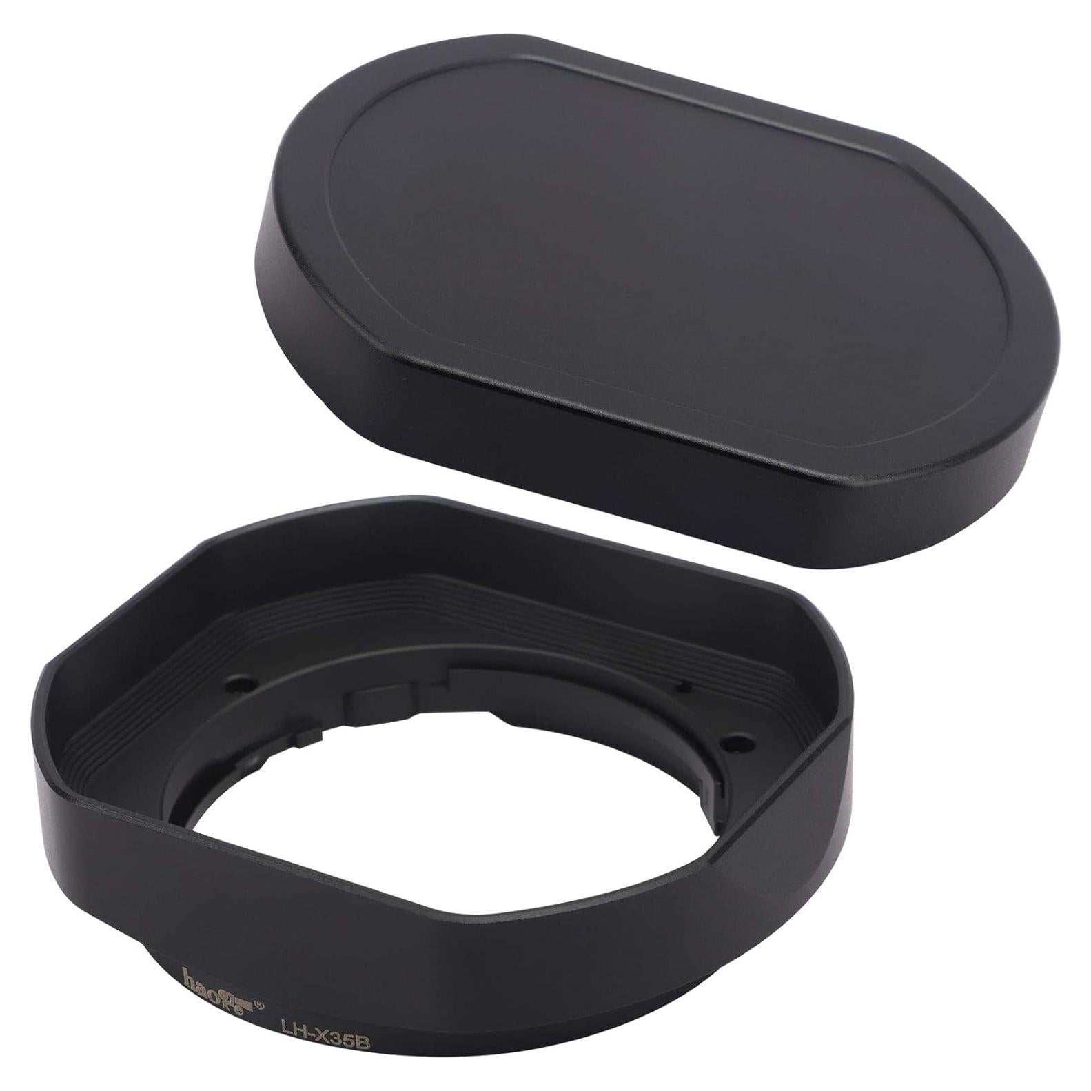 Capucha de Lente Cuadrada Haoge LH-X35B para Fujifilm 35mm y 23mm