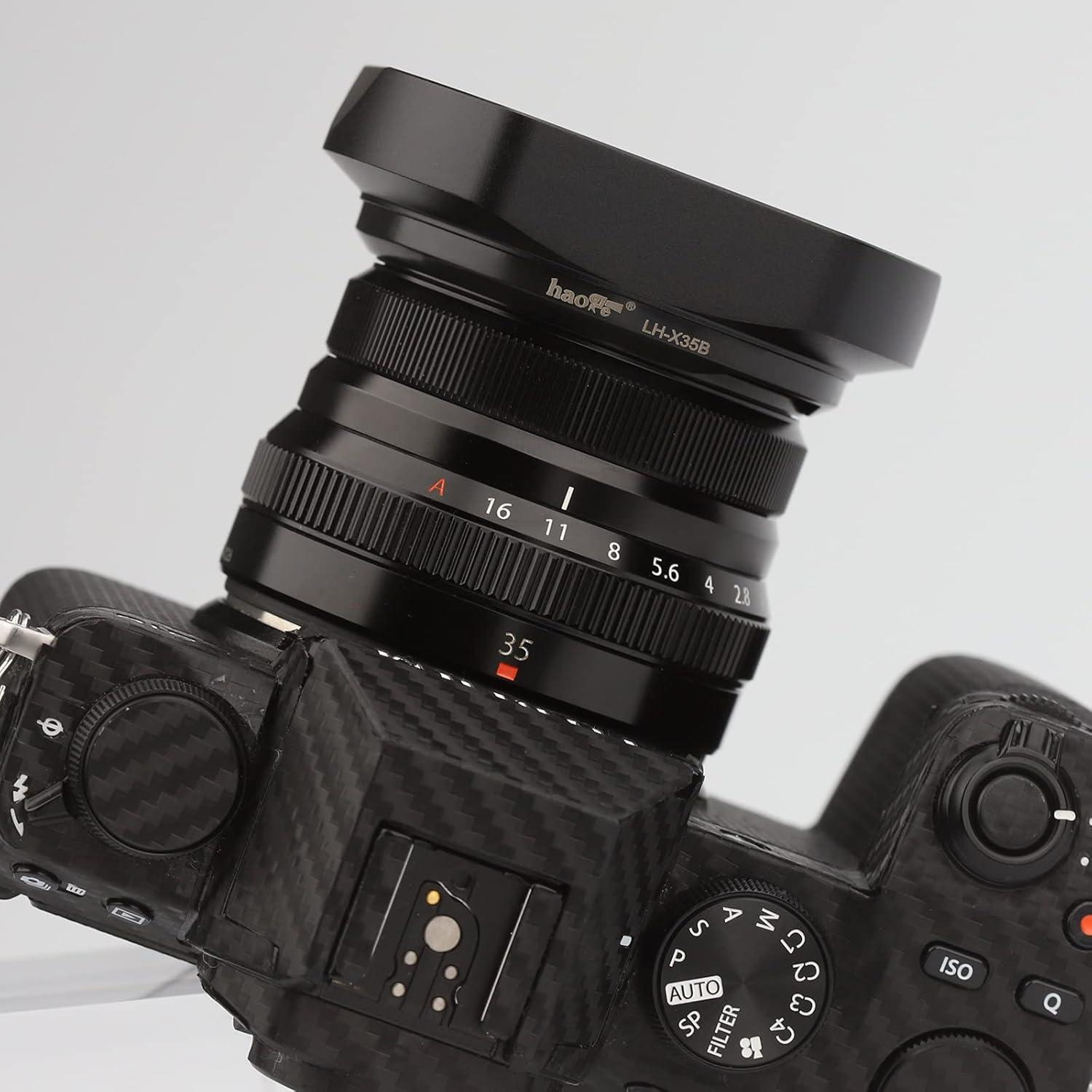 Capucha de Lente Cuadrada Haoge LH-X35B para Fujifilm 35mm y 23mm