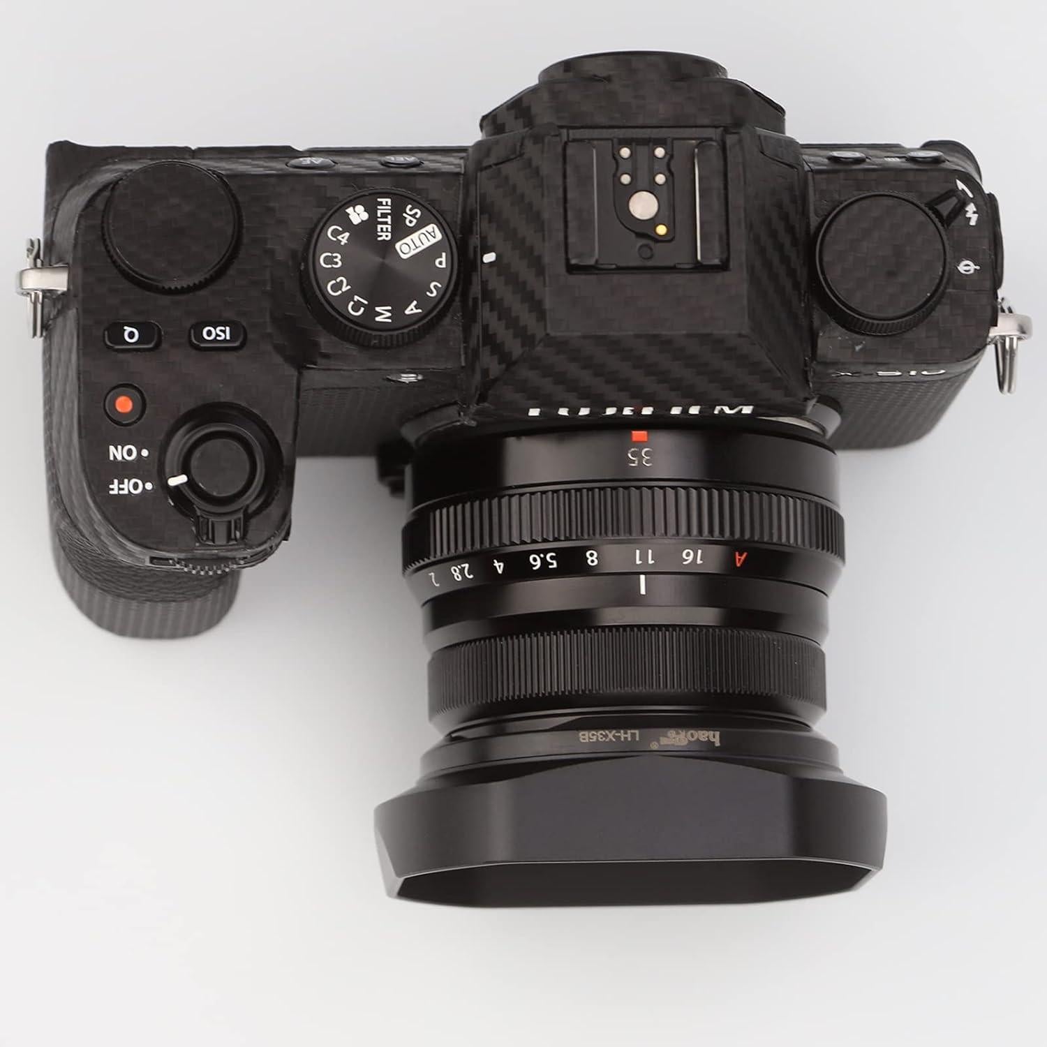 Capucha de Lente Cuadrada Haoge LH-X35B para Fujifilm 35mm y 23mm