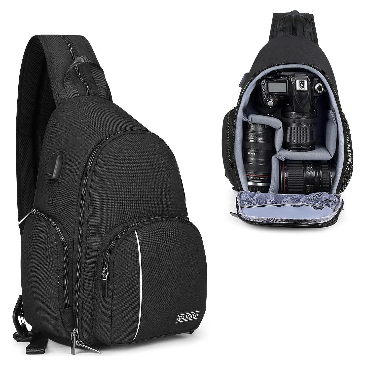 Bolsa de Mensajero para Cámara BAIGIO Resistente al Agua 17x10x35cm