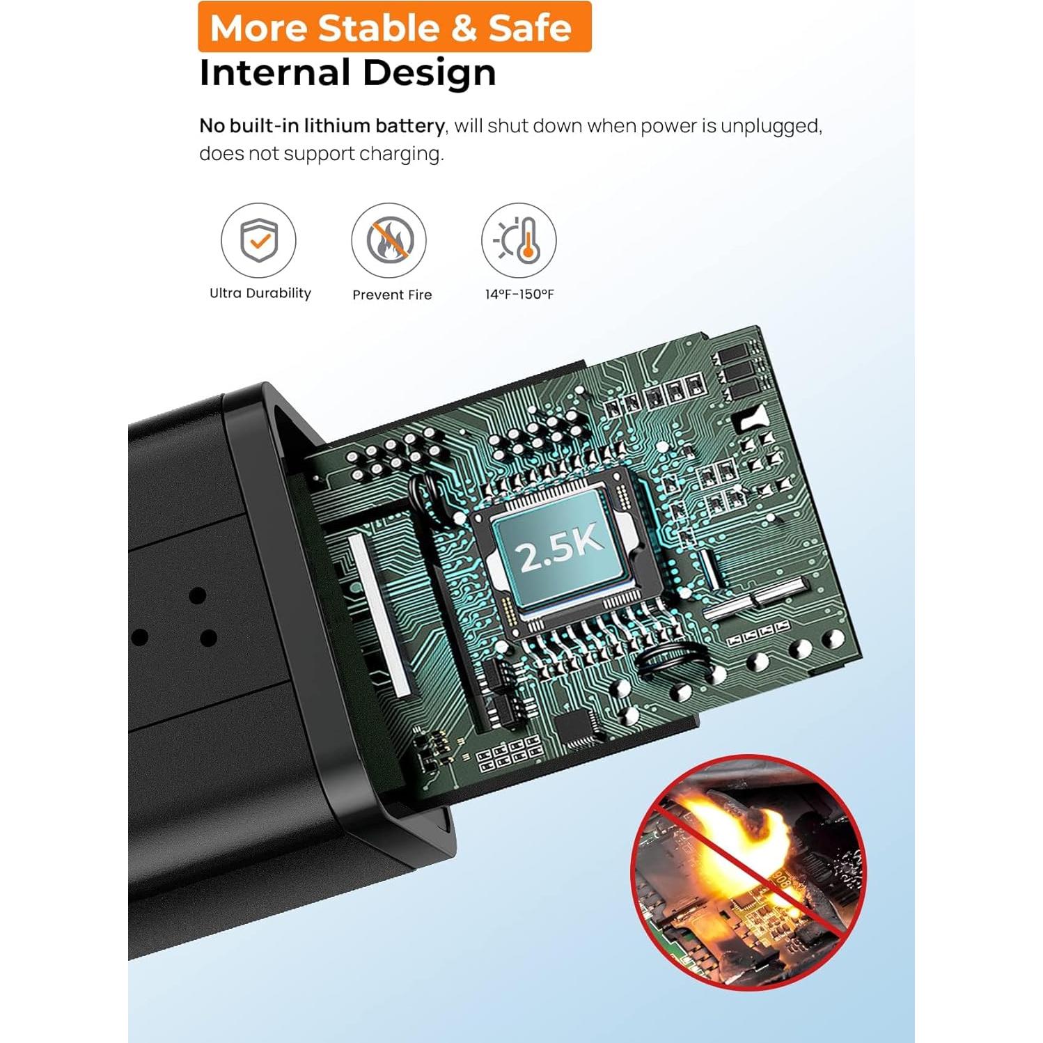 Cámara de tablero E-YEEGER V100 2.5K WiFi con sensor G