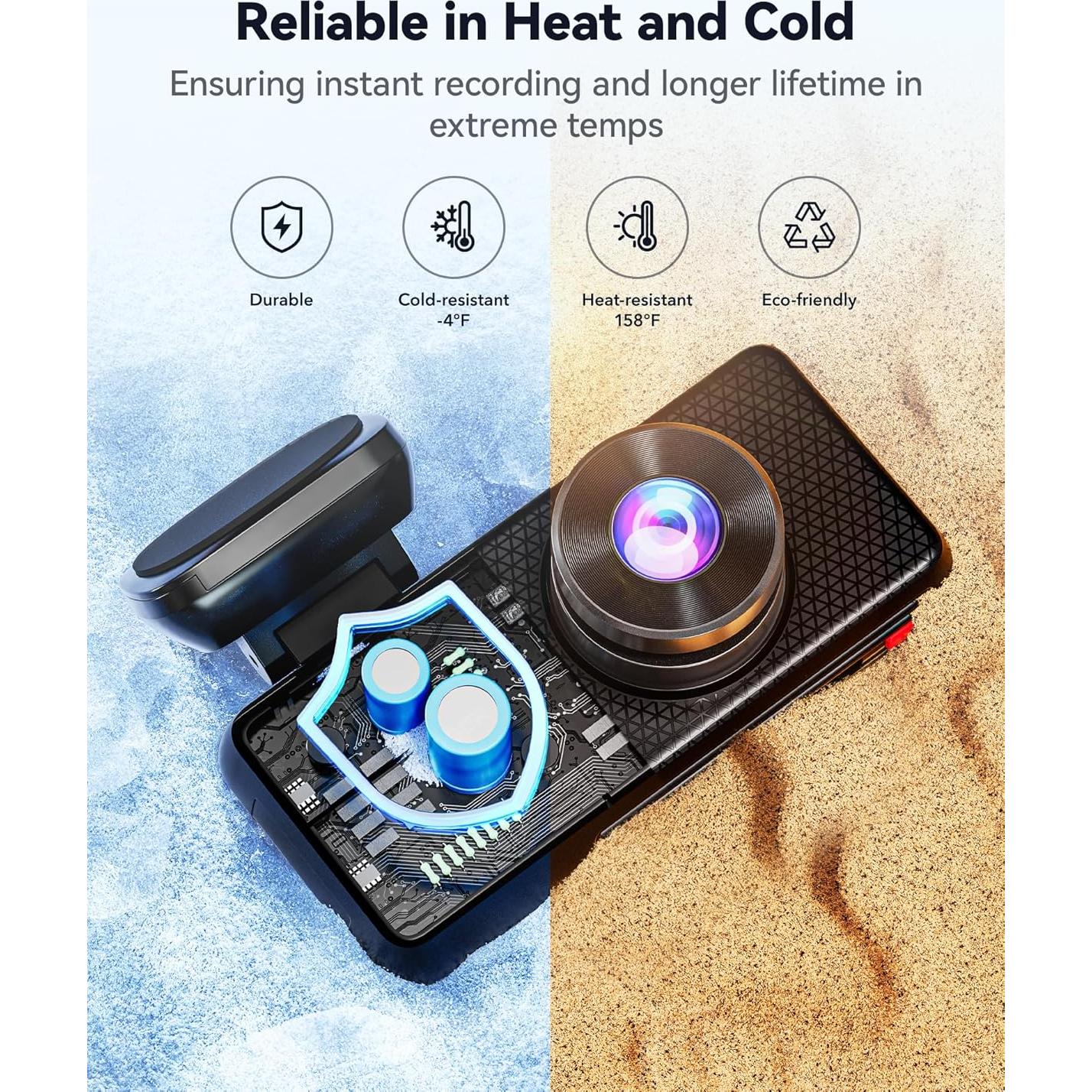 Cámara de Salpicadero REDTIGER F17 Elite 4K 3 Canal GPS