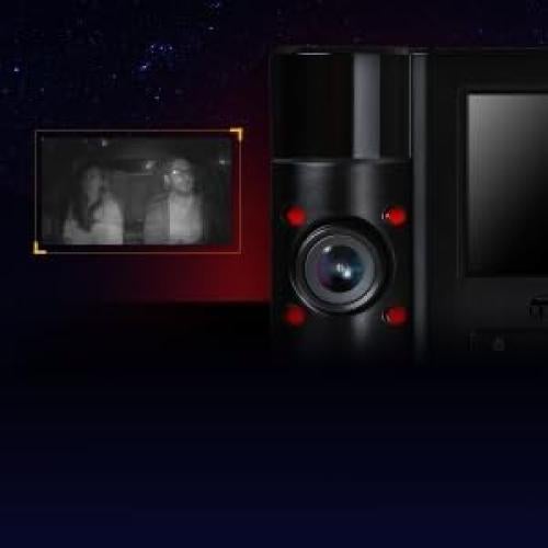 Cámara Dash Doble Transcend TS-DP550B 64GB 2K+1080P WiFi GPS