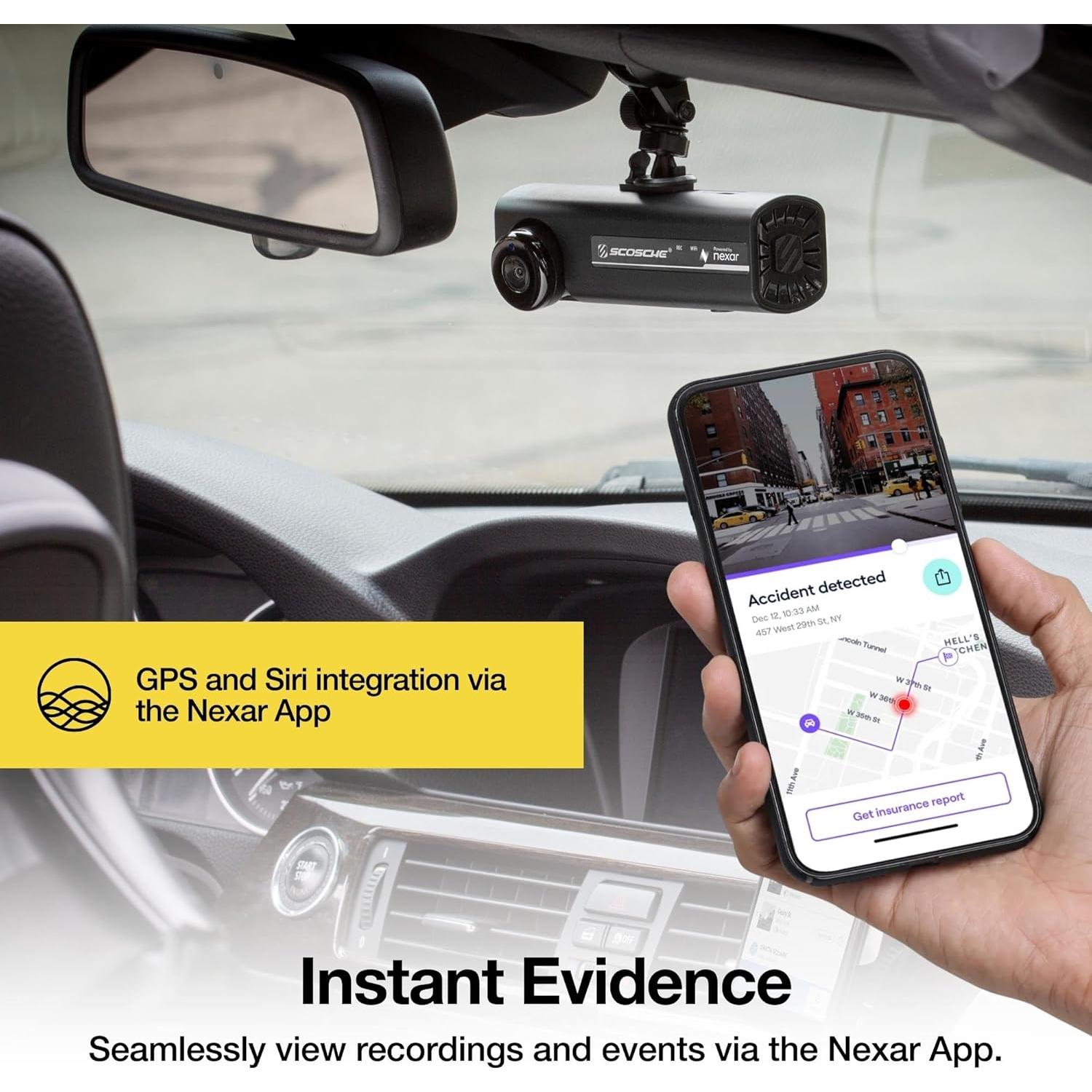 Cámara de Salpicadero Scosche NEXC2128-XCES0 Full HD 128GB