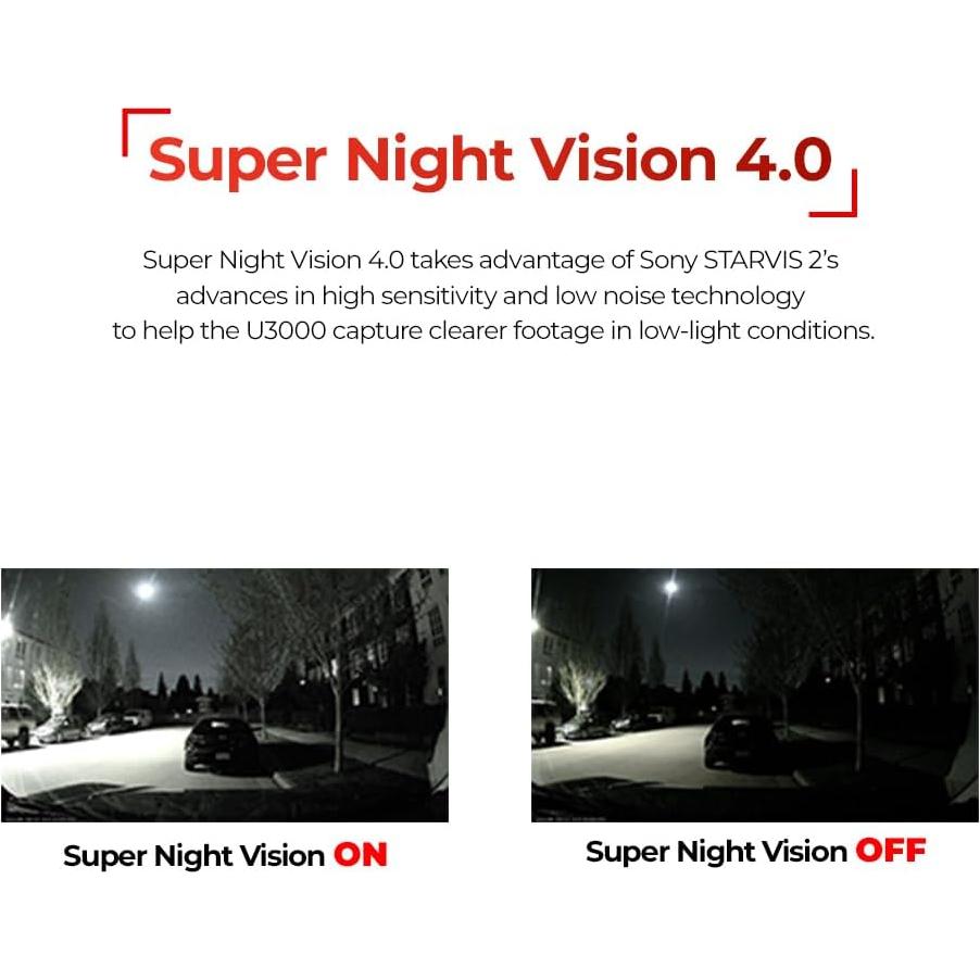 Cámara de Tablero Thinkware U3000 4K Doble con Radar y GPS