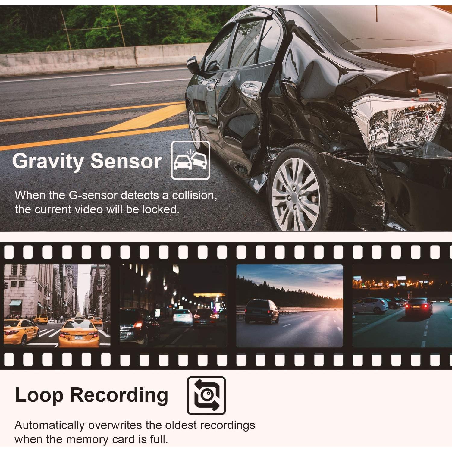 Cámara de Salpicadero Rexing V1 Básica 1080P G-Sensor WDR